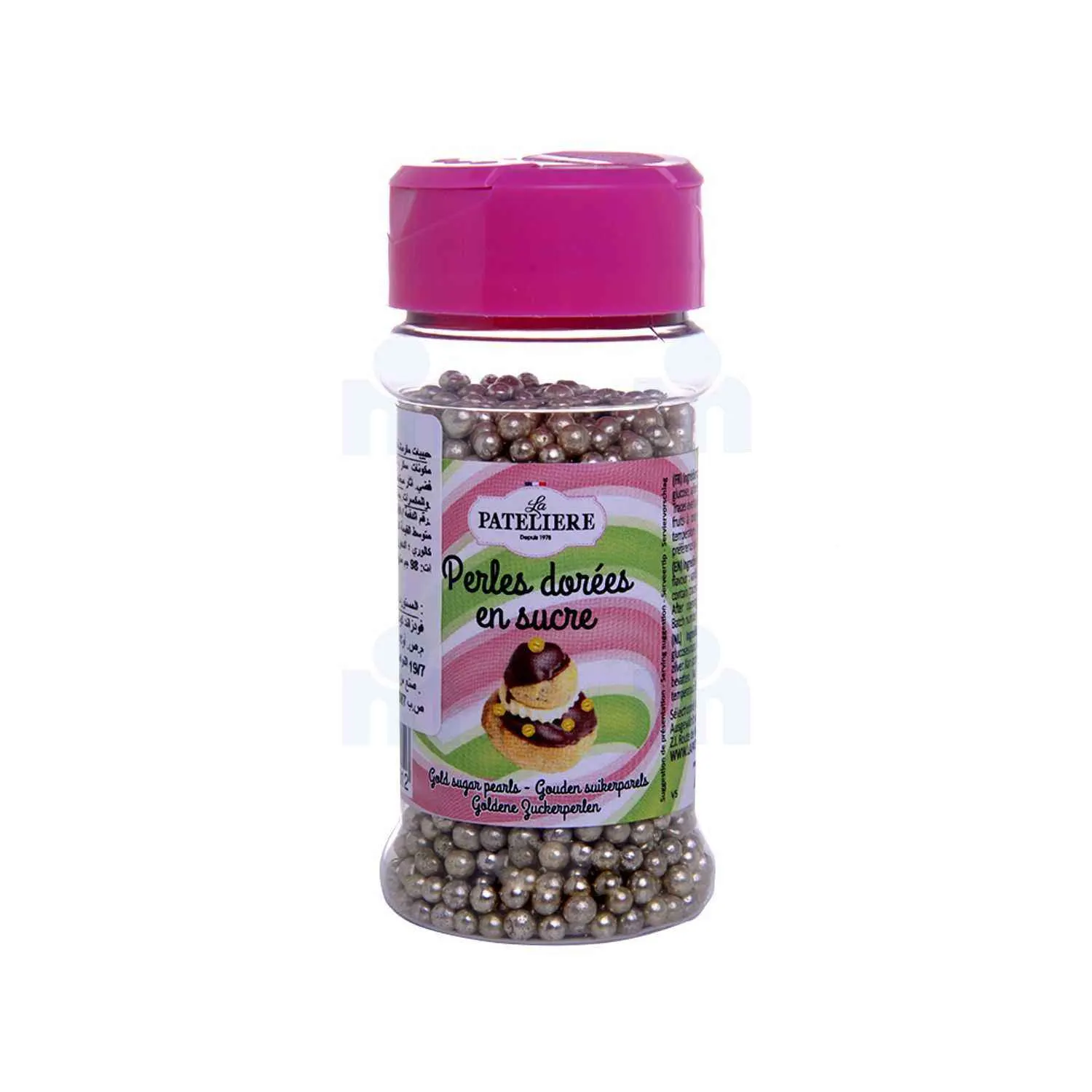 Perles dorées en sucre 70g - LA PATELIERE