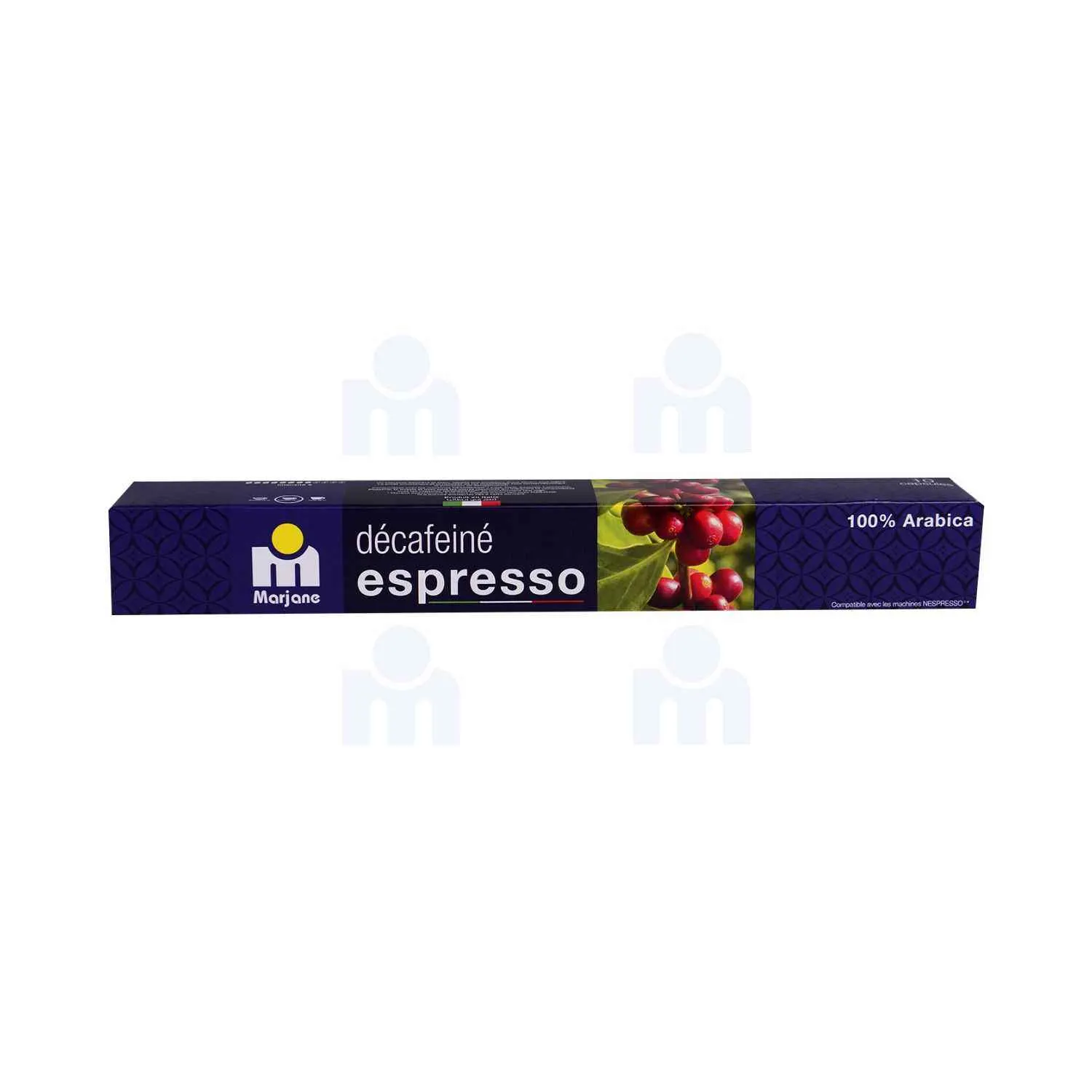 Capsules de café espresso Décaféiné x 10 unités - MARJANE