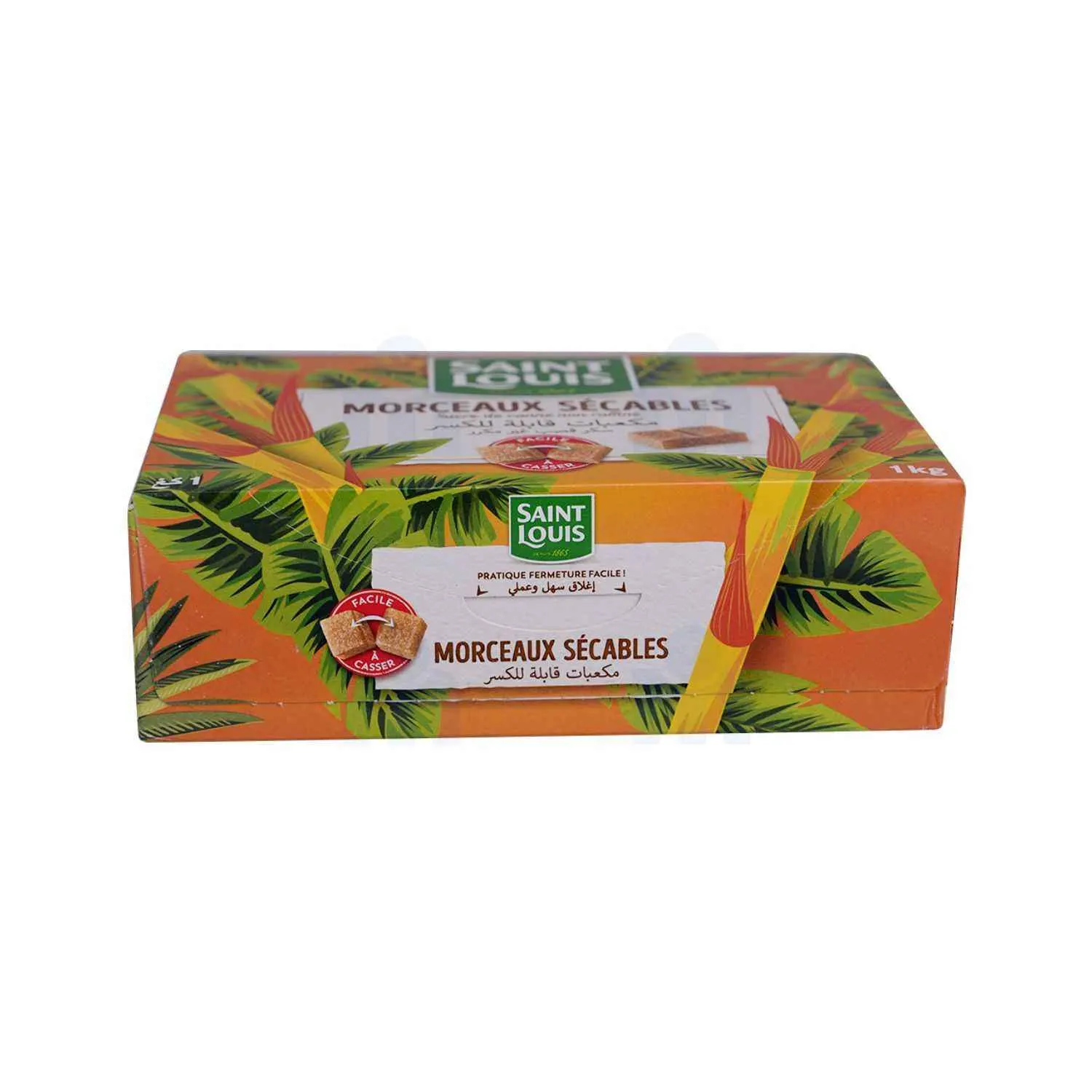 Sucre morceaux sécables de canne non raffiné 1kg - SAINT LOUIS