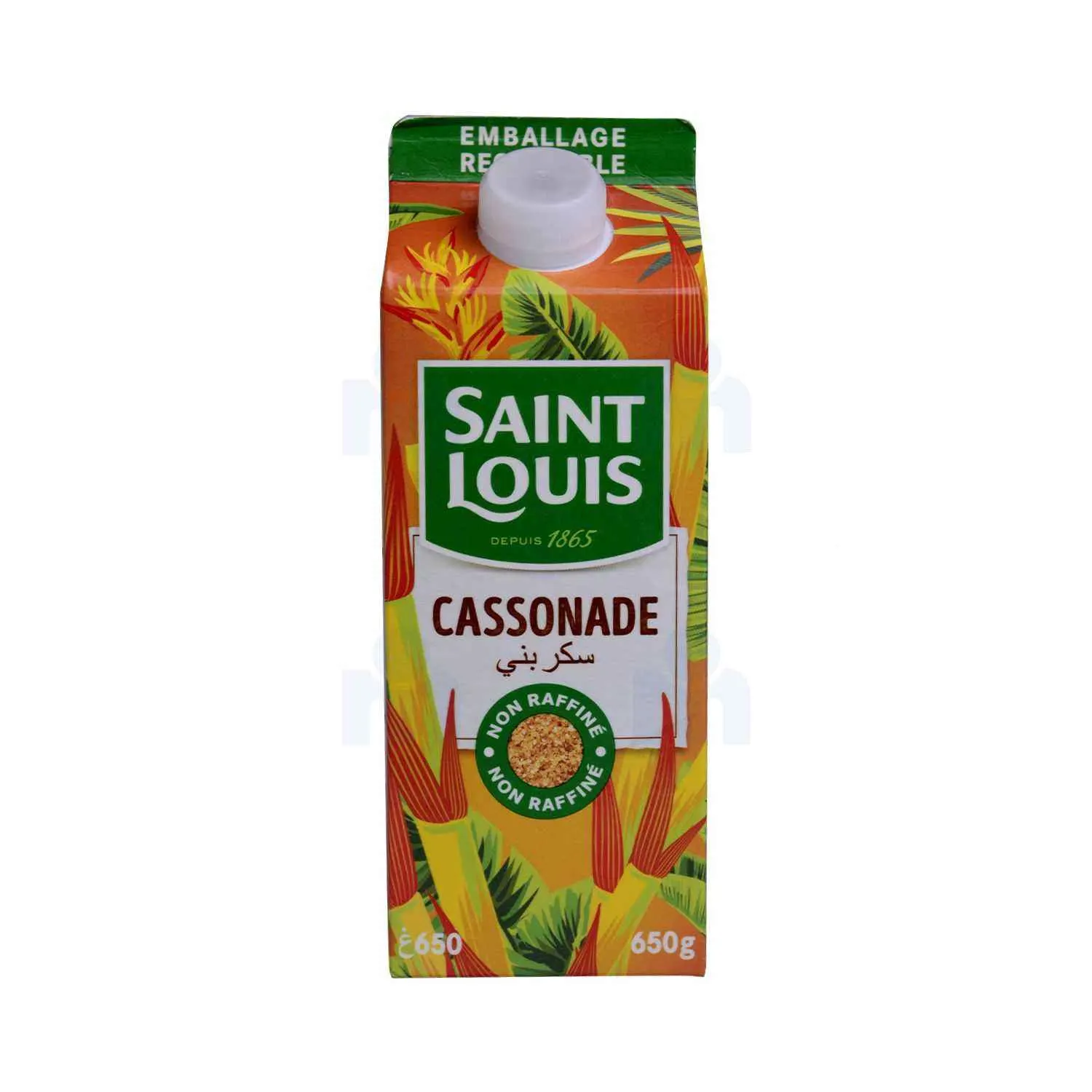 Sucre roux de canne Cassonade 650g - SAINT LOUIS