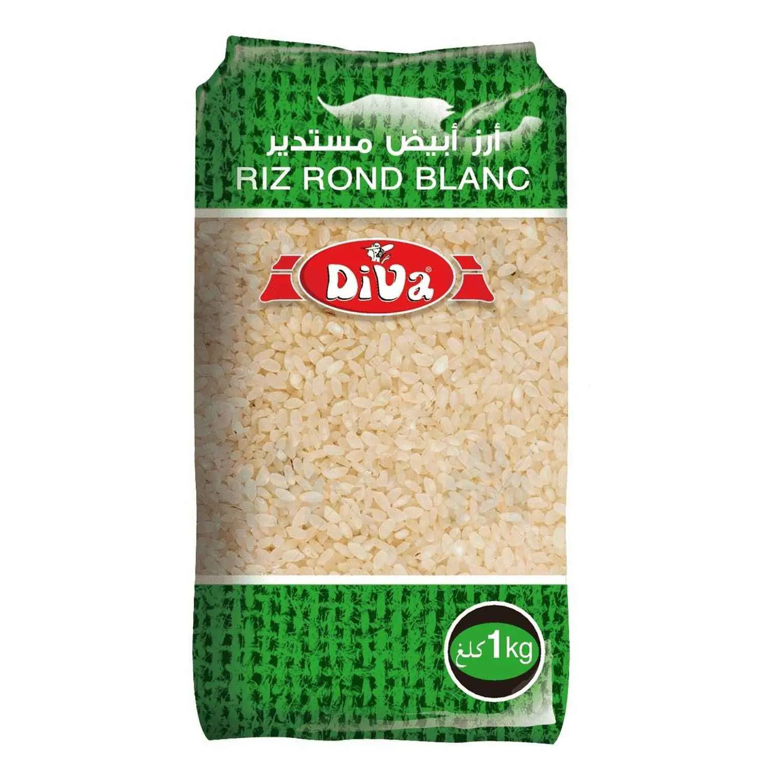 Riz rond blanc 1Kg - DIVA