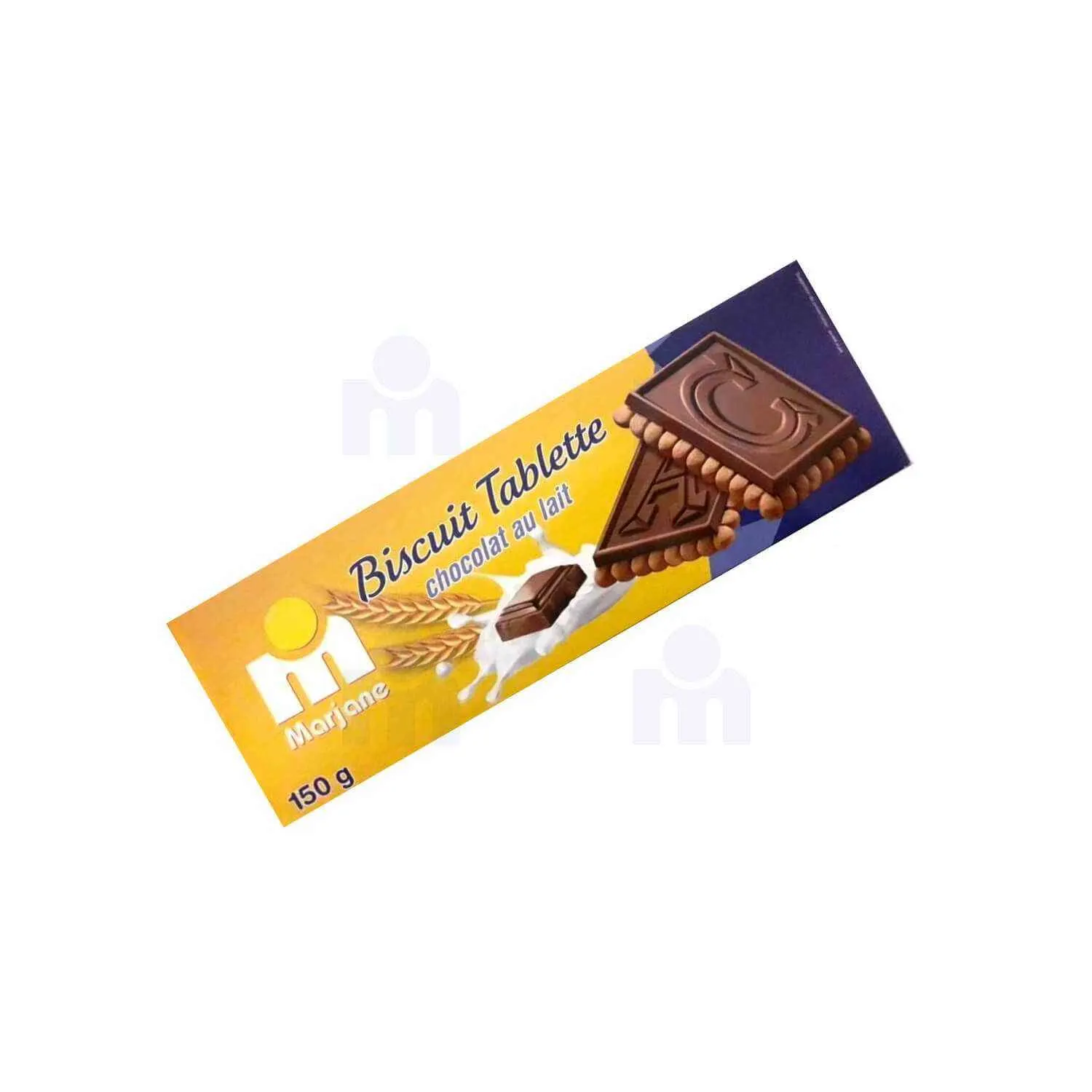 Biscuits avec tablette de chocolat au lait 150g - MARJANE