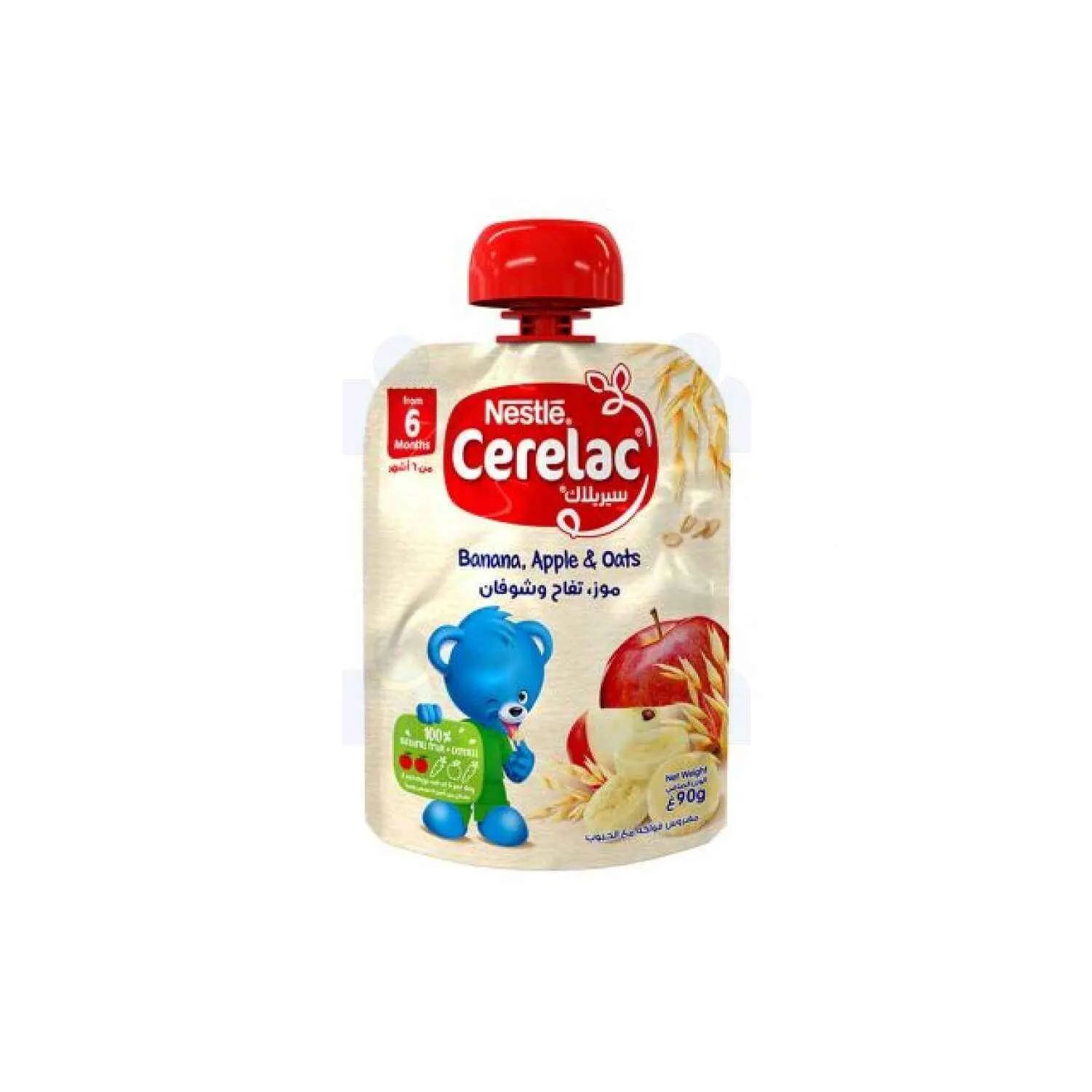 Purée de banane pomme et avoine 90g - CERELAC