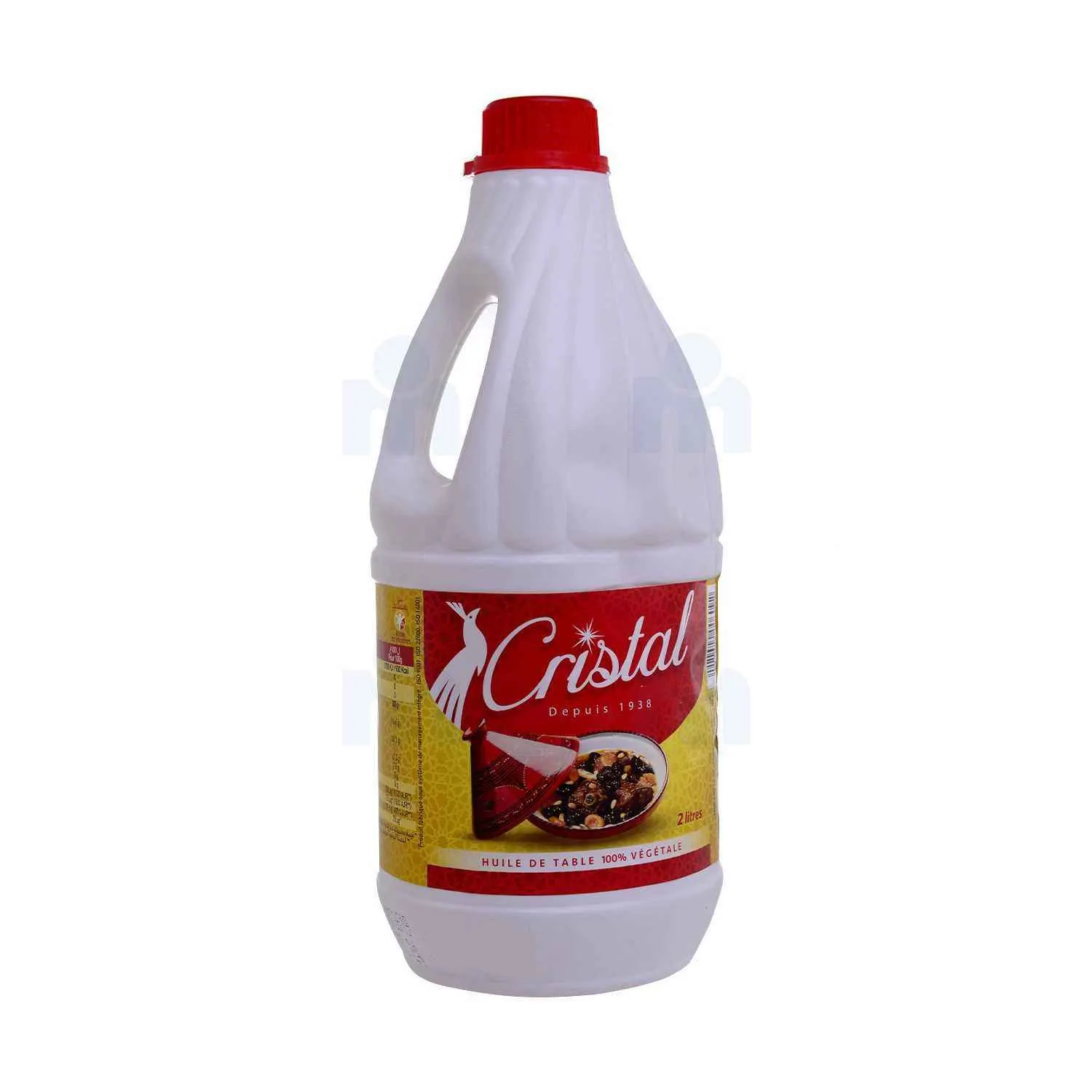 Huile de table 100% végétale 2L - CRISTAL