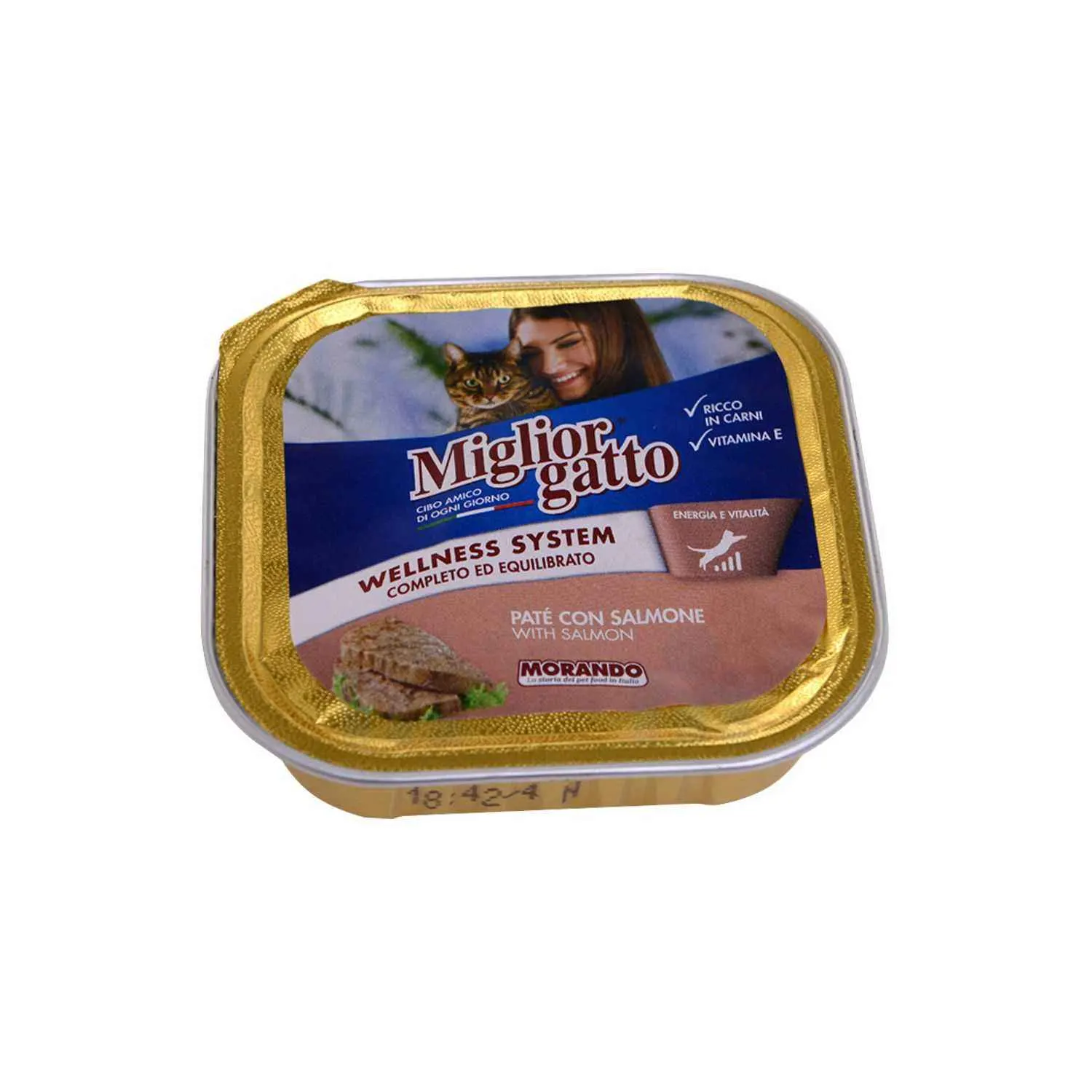 Pâté au saumon pour chat adulte 100g - MORANDO