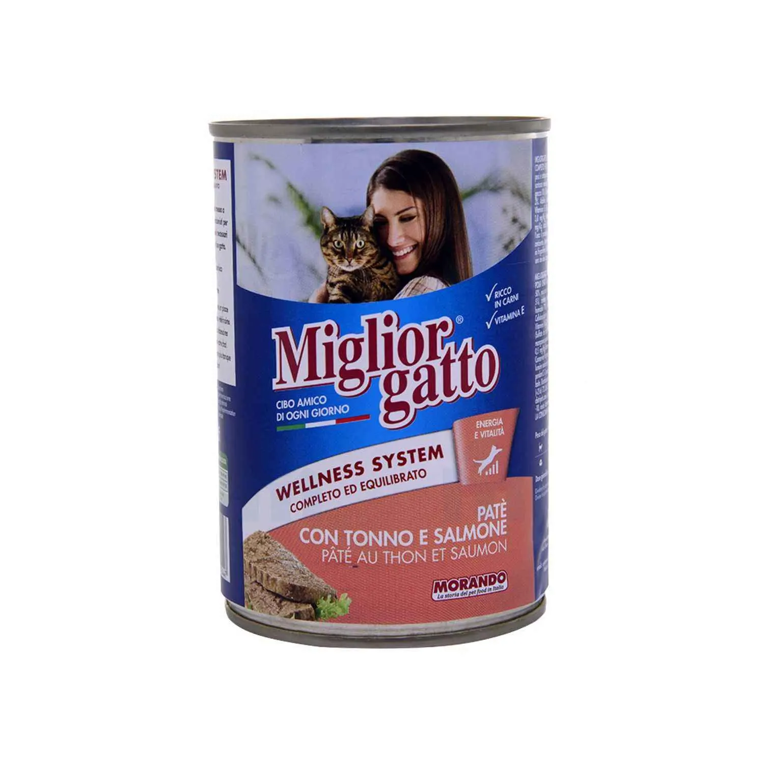 Pâté thon et saumon pour chat 400g - MORANDO