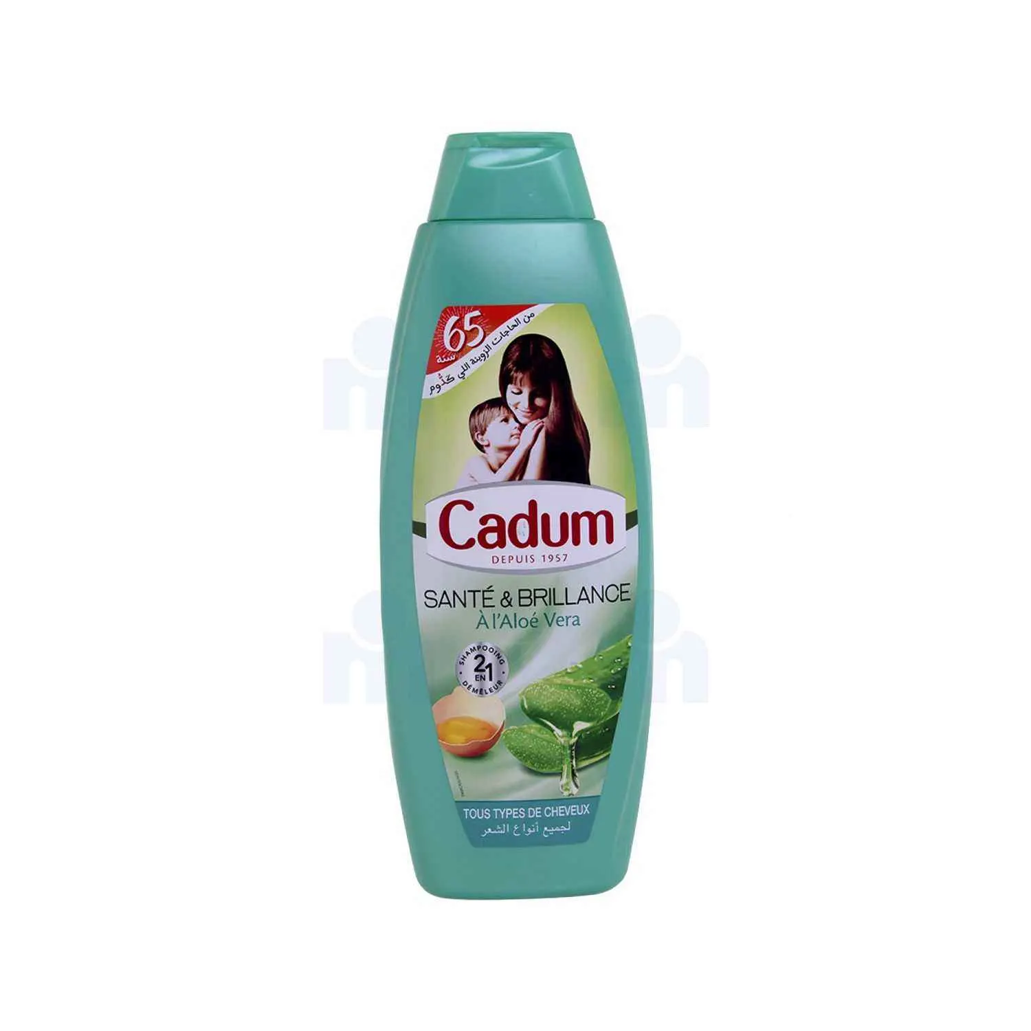 Shampoing santé et brillance aloe vera 650ml - CADUM