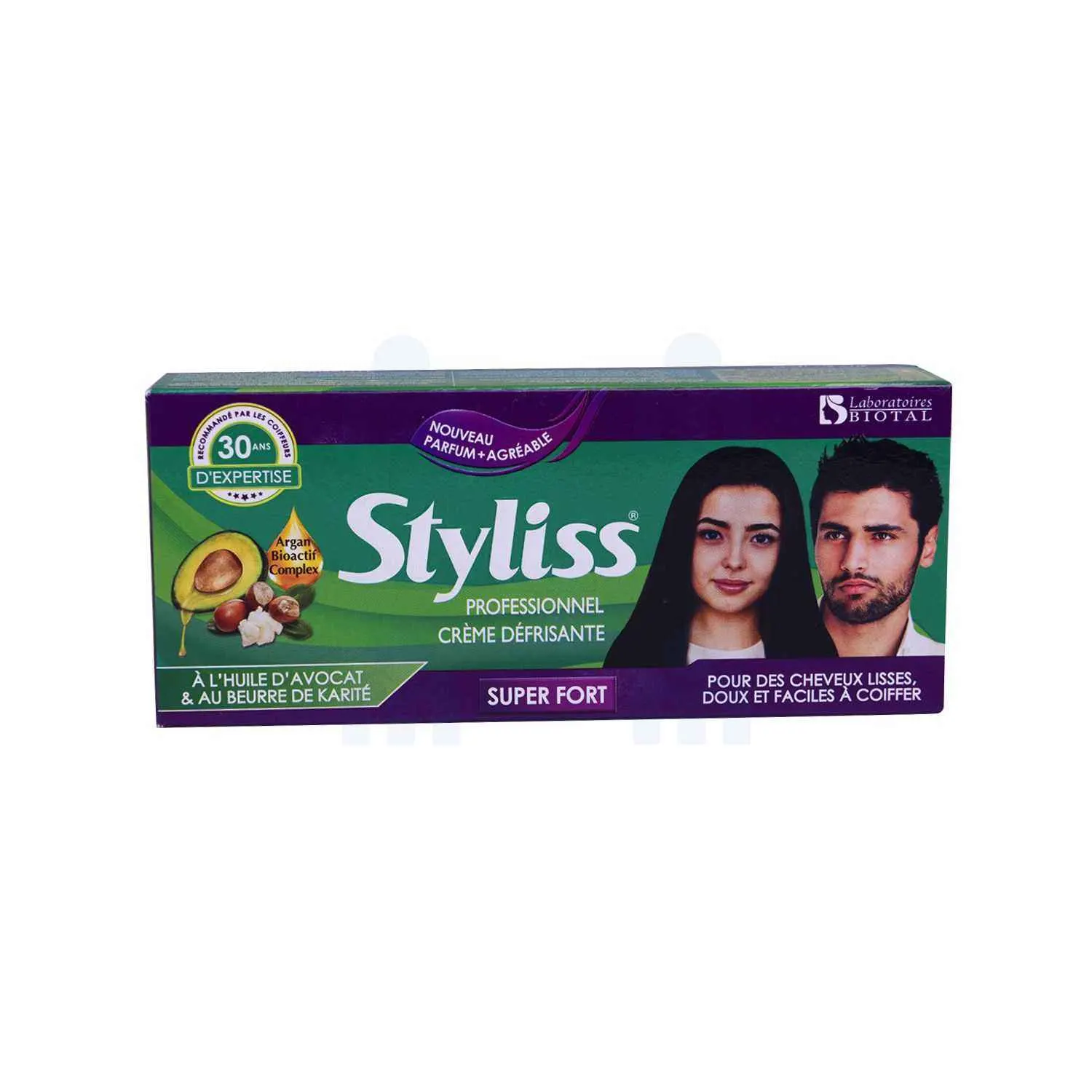 Crème défrisante super forte à l huile d avocat et beurre karité 95ml - STYLISS