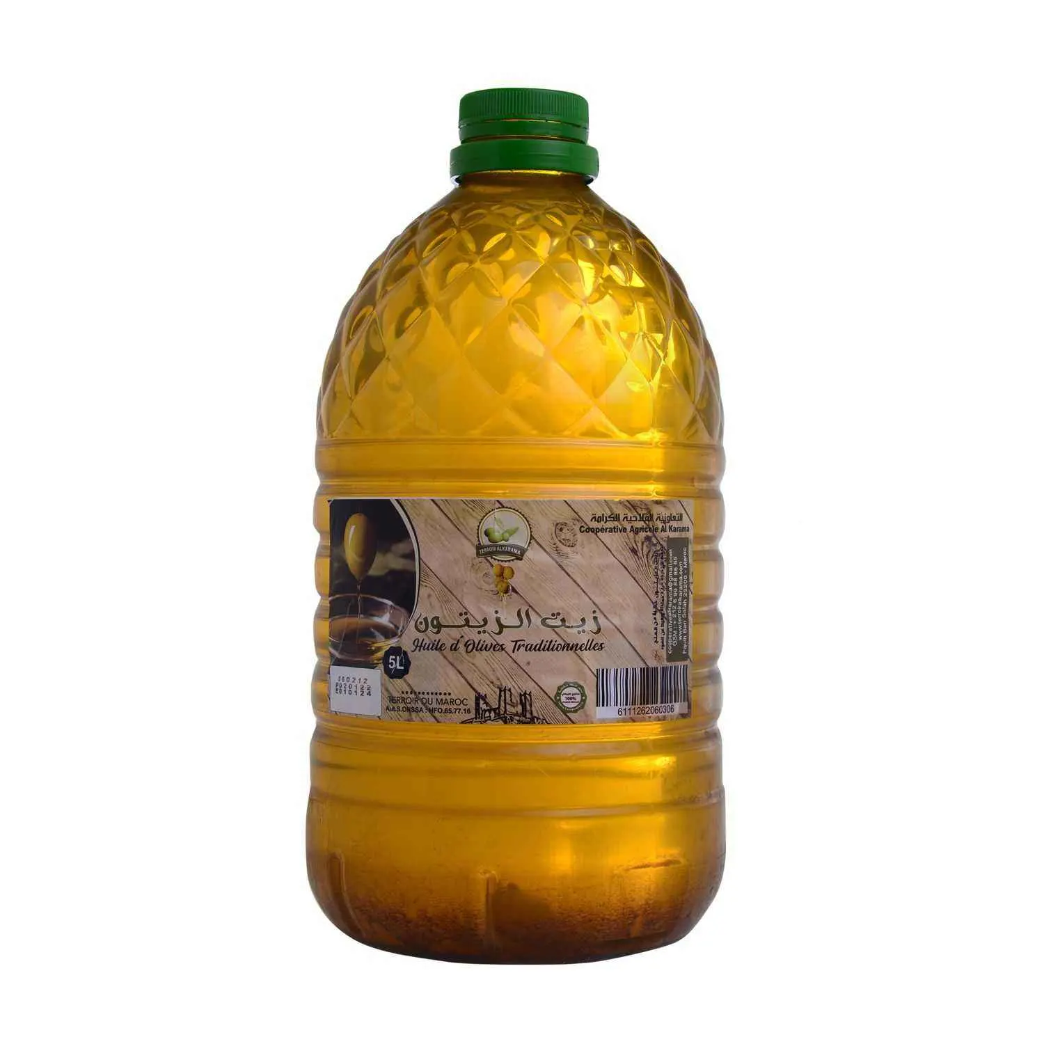 Huile d'olive traditionnelle bouteille en plastique 5L - TERROIR AL KARAMA