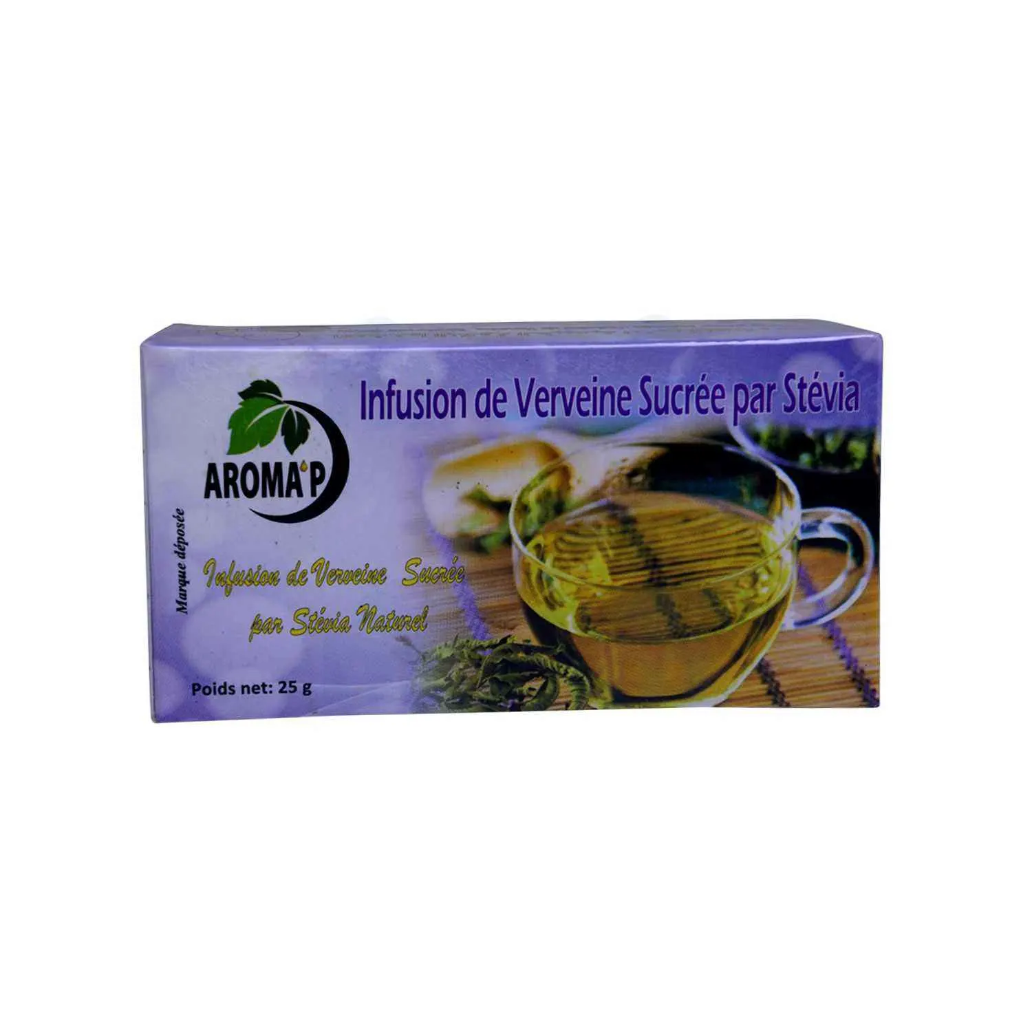 Infusion de verveine sucrée par stévia 25g - AROMA P