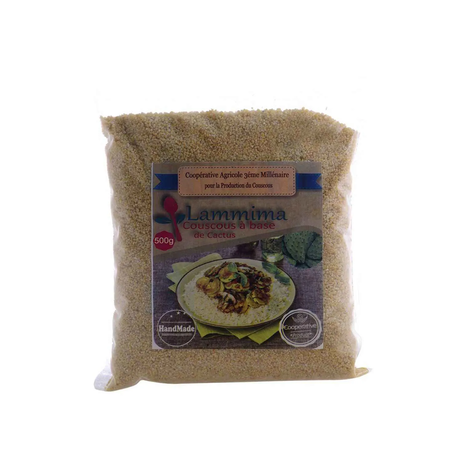 Couscous au cactus sachet en plastique 500g - LAMMIMA