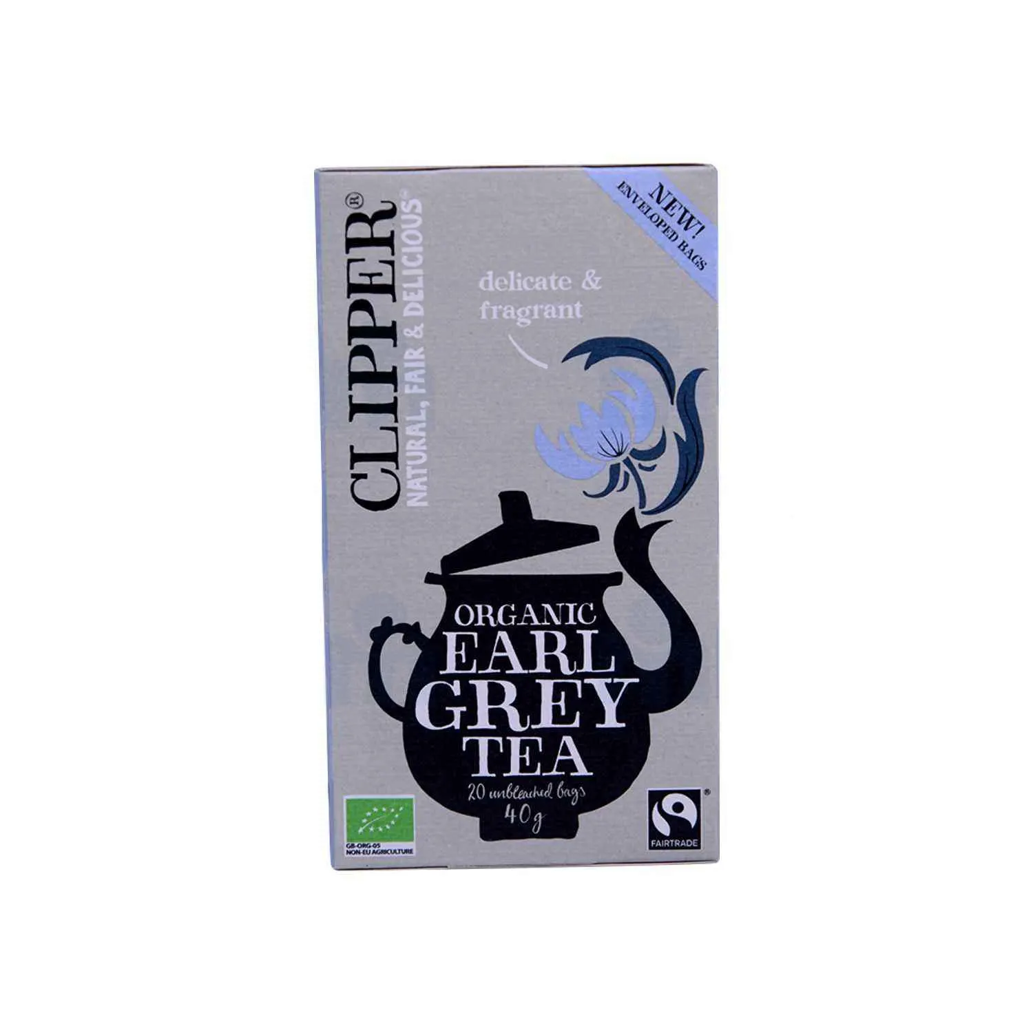 Thé noir Earl Grey bio x20 sachets 40g - CLIPPER