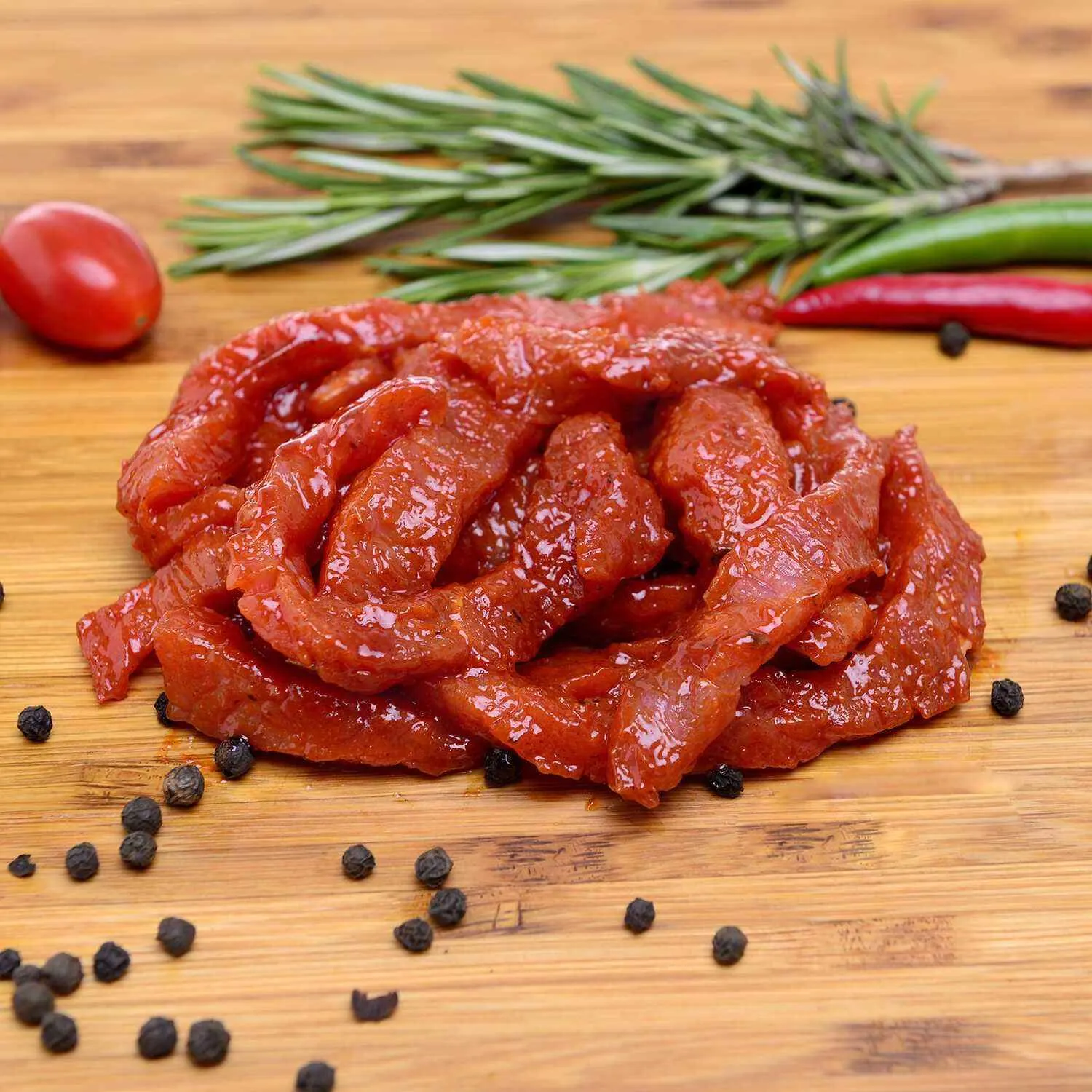 Emincé de boeuf rouge mariné 500g - FILIERE M