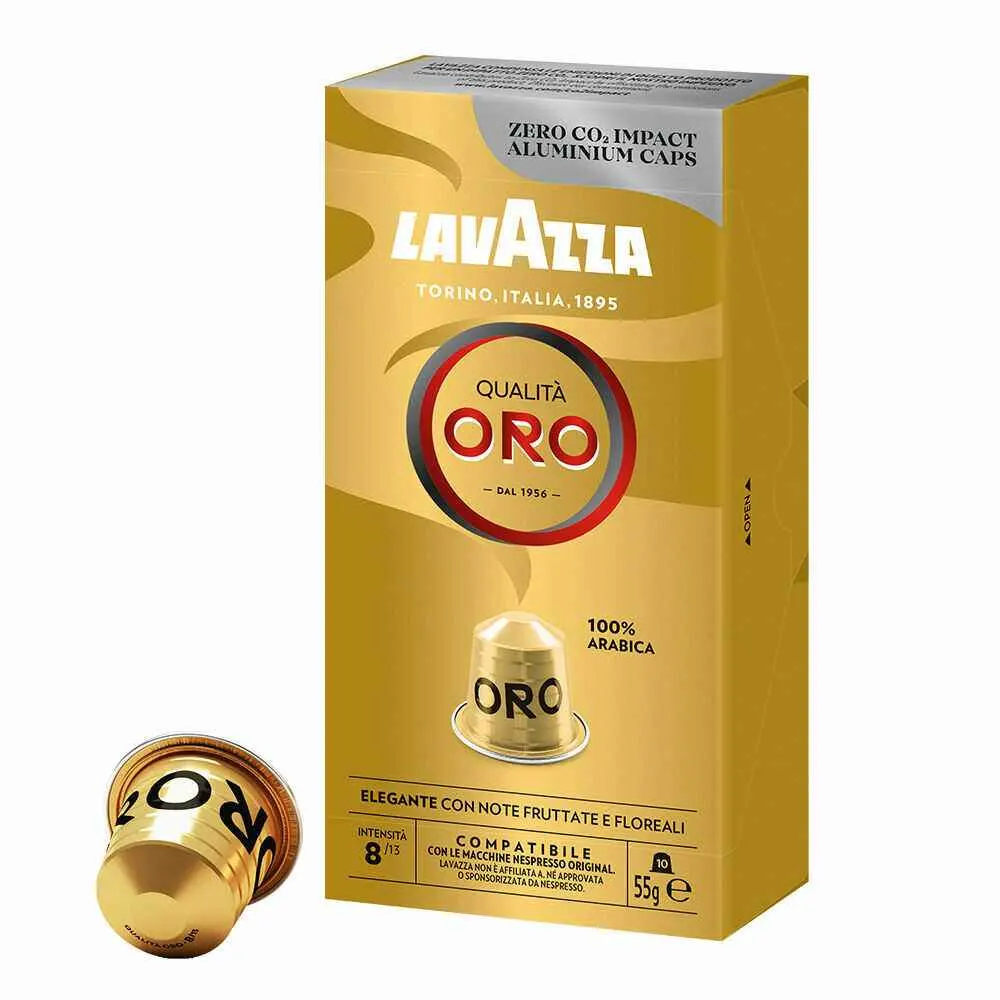 Capsules de café aluminium Oro x10 unités - LAVAZZA