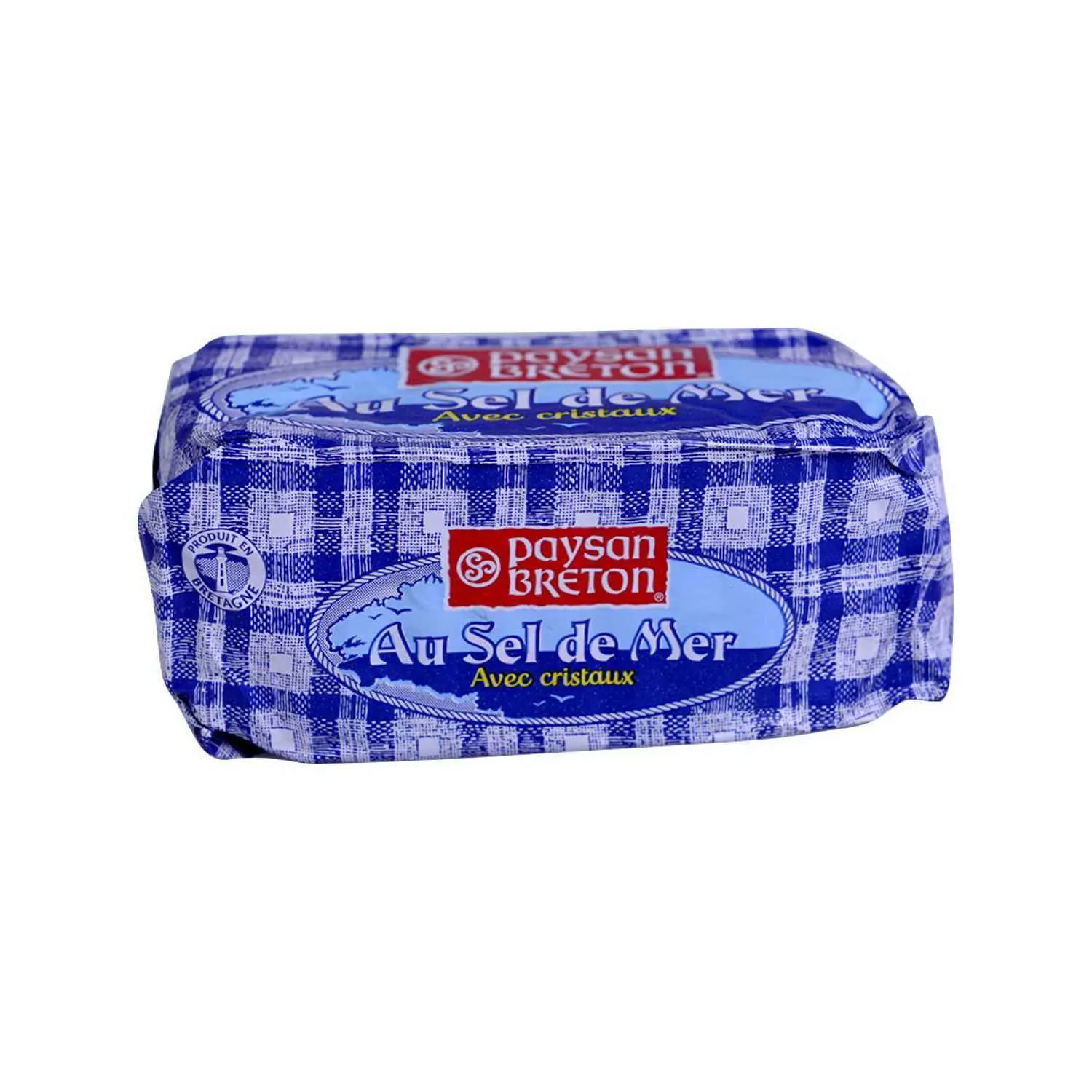 Beurre demi-sel au sel de mer avec cristaux en plaquette 250g - PAYSAN BRETON