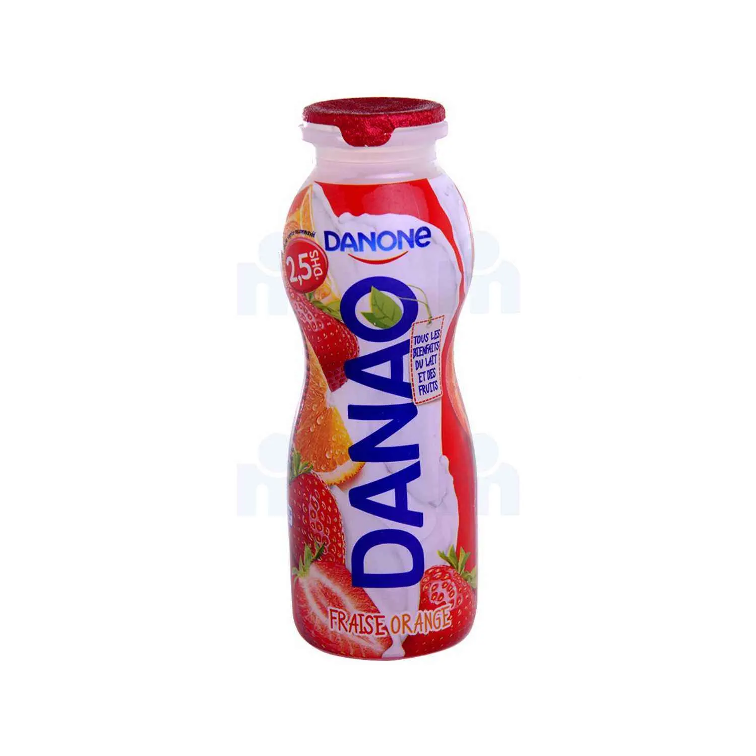 Yaourt à boire fraise orange 150ml - DANAO