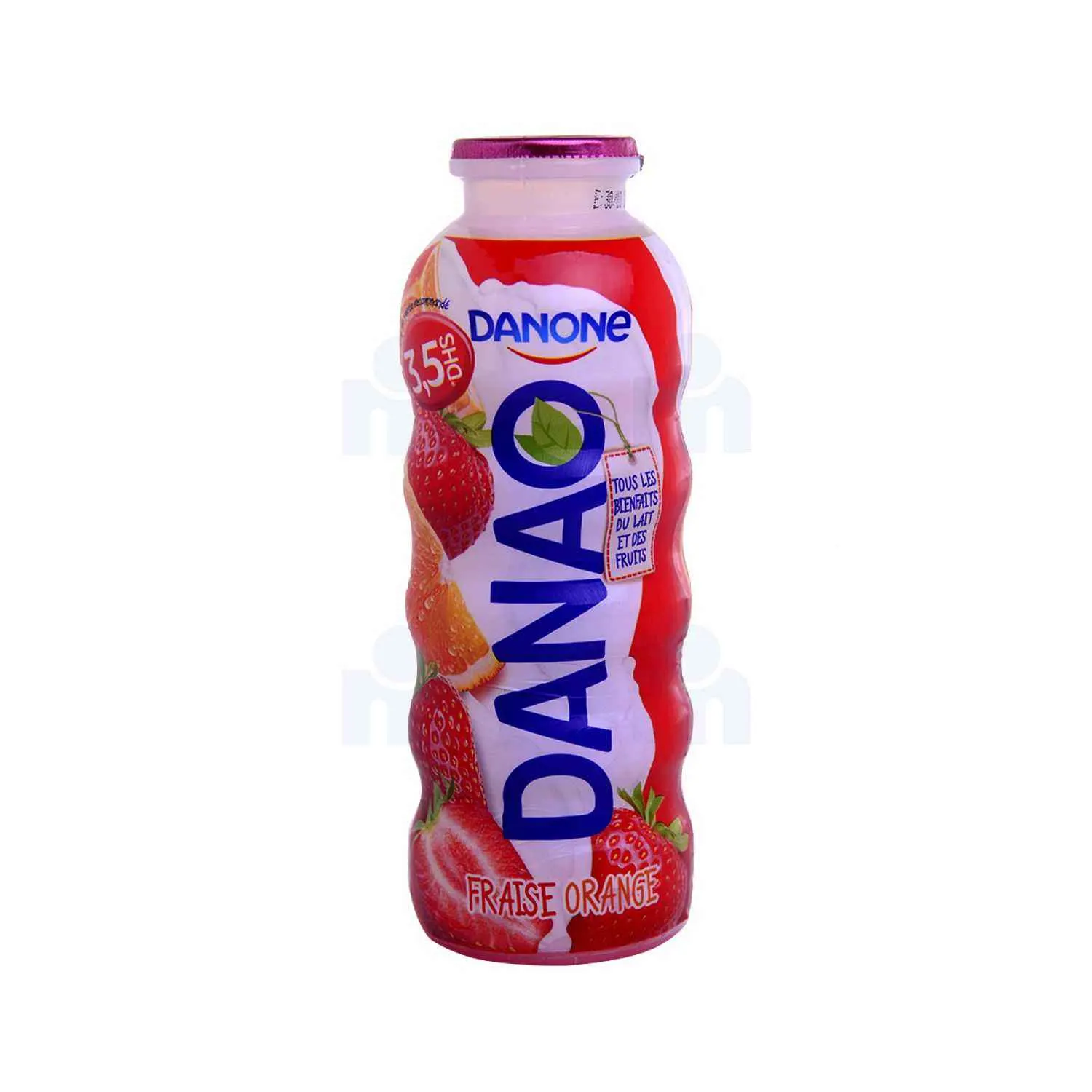 Yaourt à boire fraise orange 240ml - DANAO