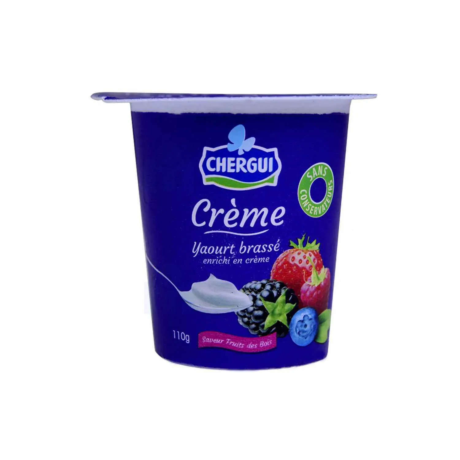 Yaourt brassé fruits des bois Crème 110g - CHERGUI