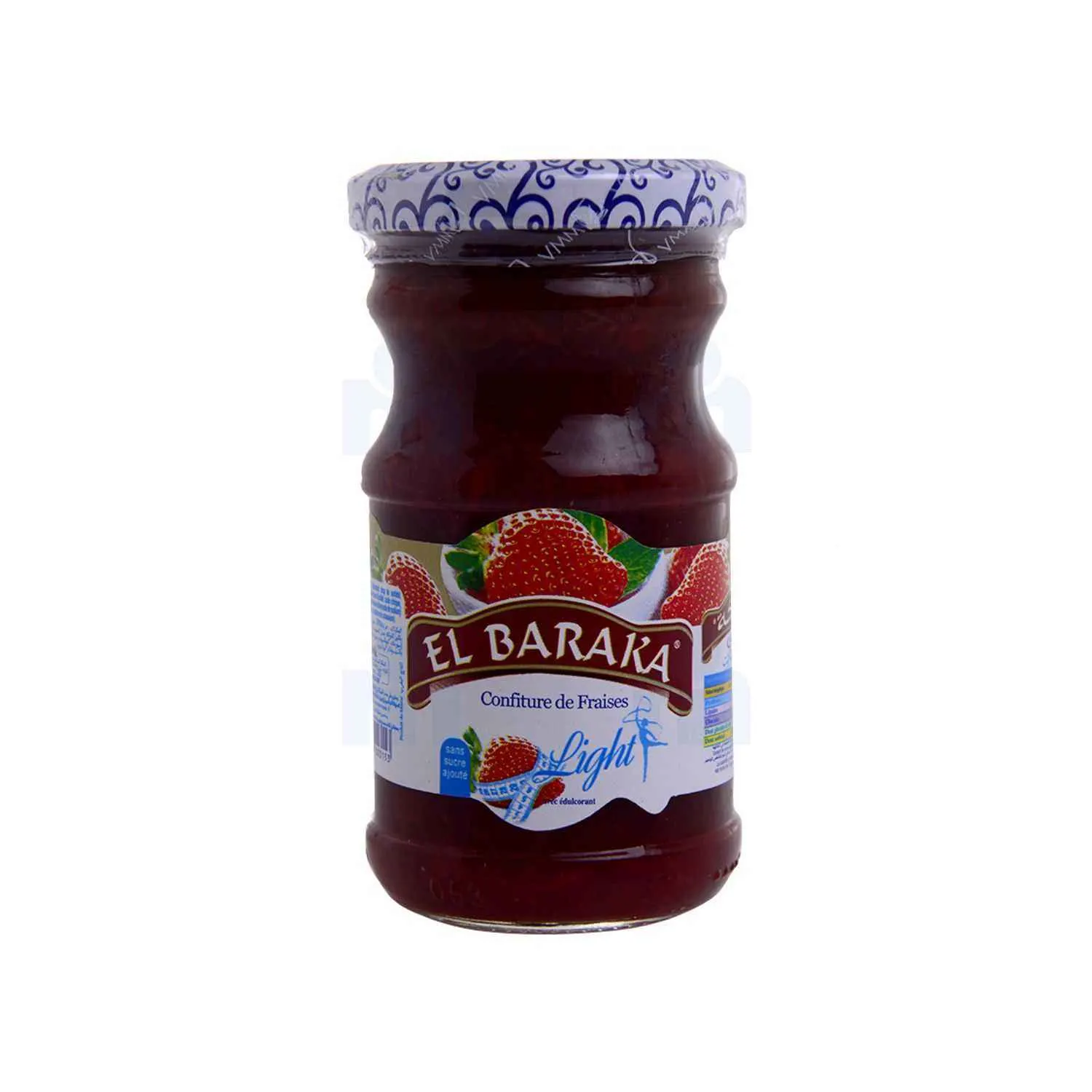 Confiture de fraise light 0% sucre ajouté 21cl - EL BARAKA