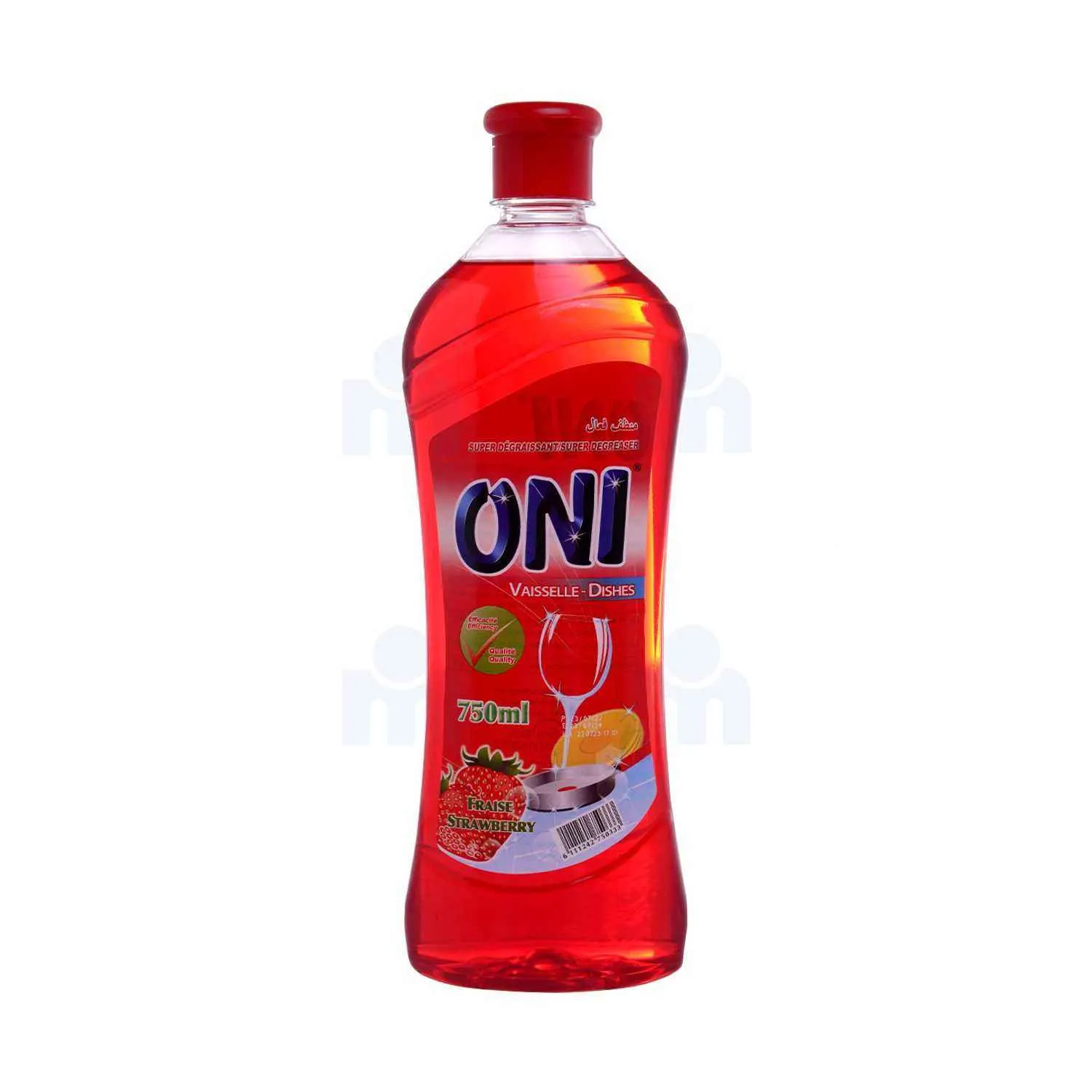 Liquide vaisselle fraise 750ml - ONI