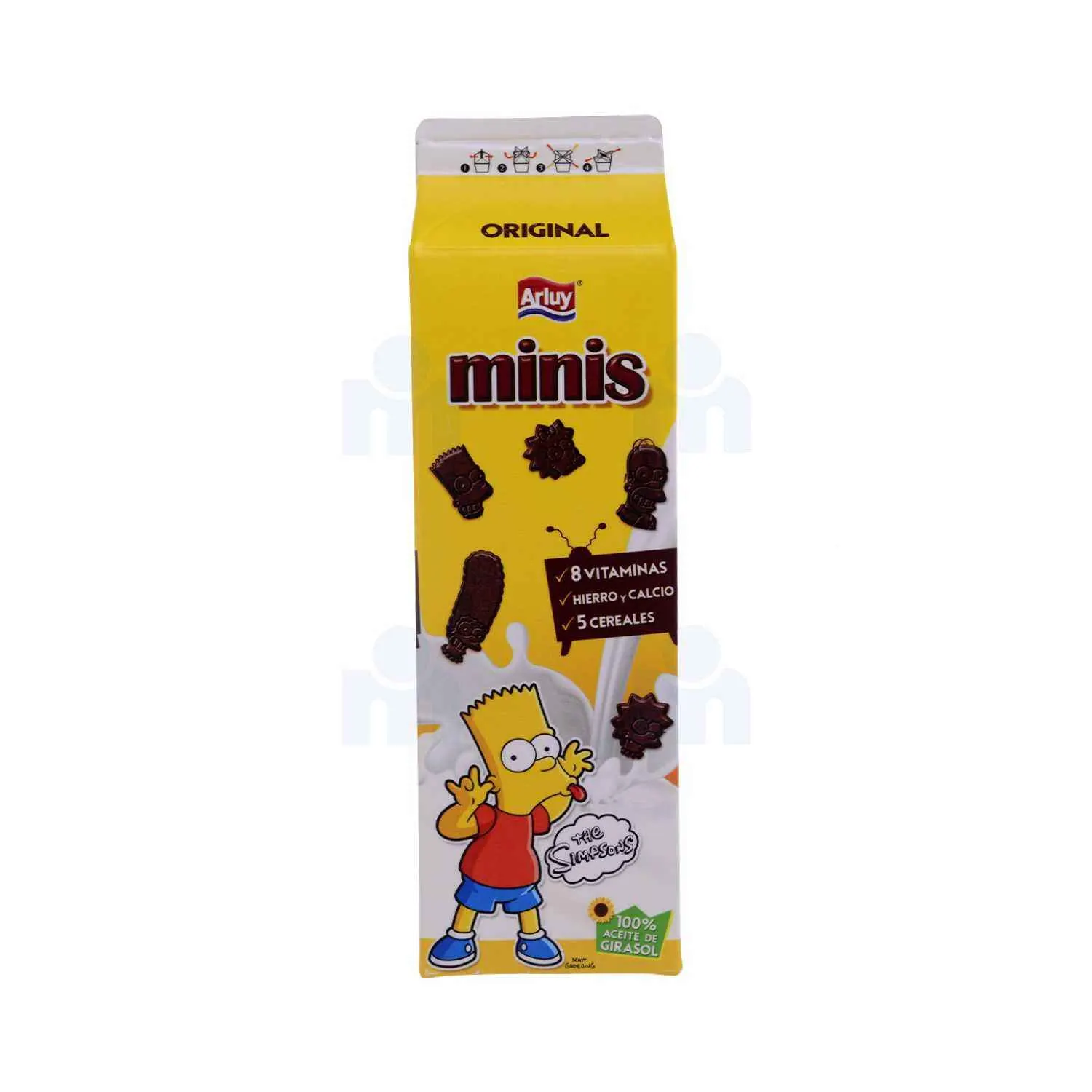 Minis biscuits au chocolat avec 6 vitamines The Simpsons 275 g - ARLUY