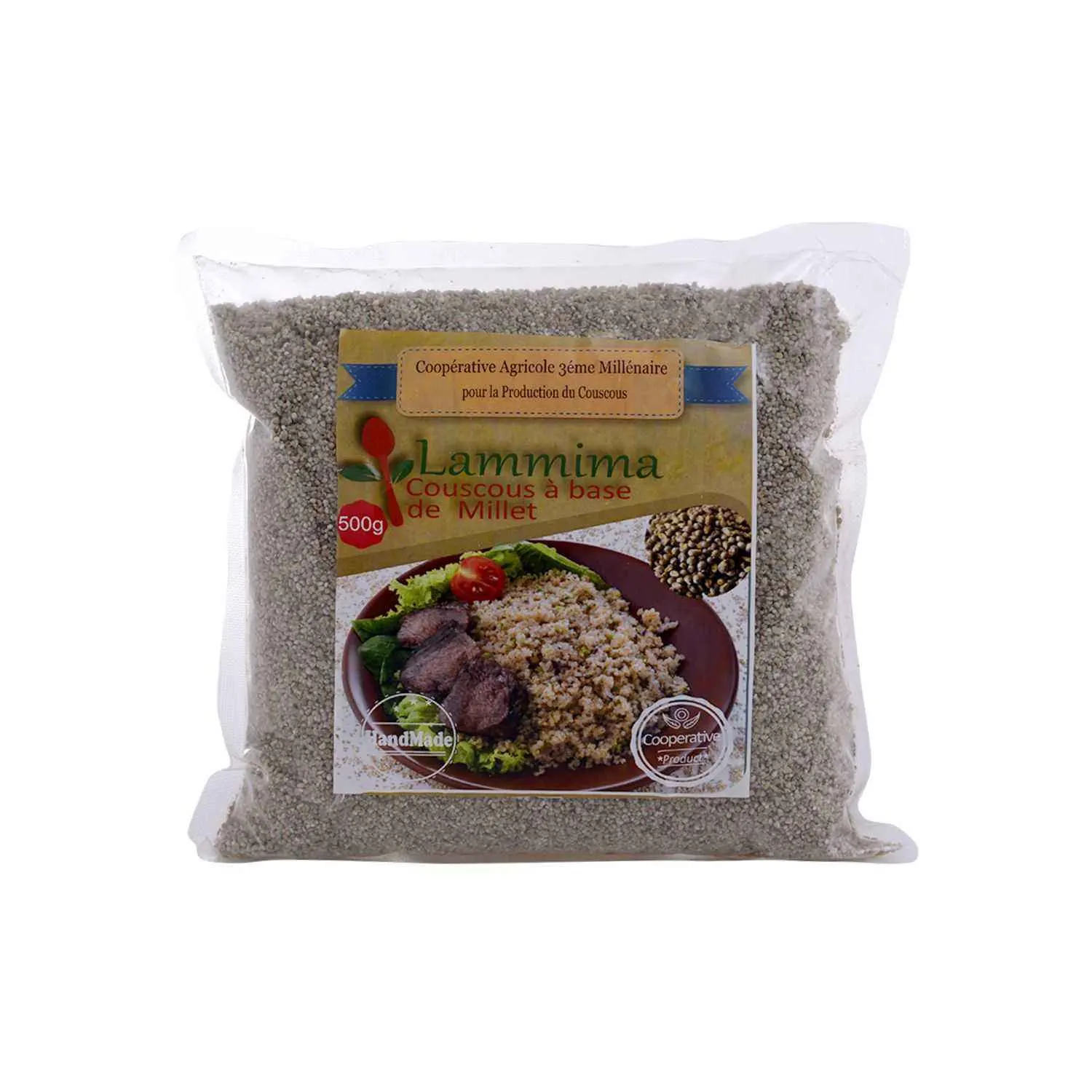 Couscous au millet en sachet 500g - LAMMIMA