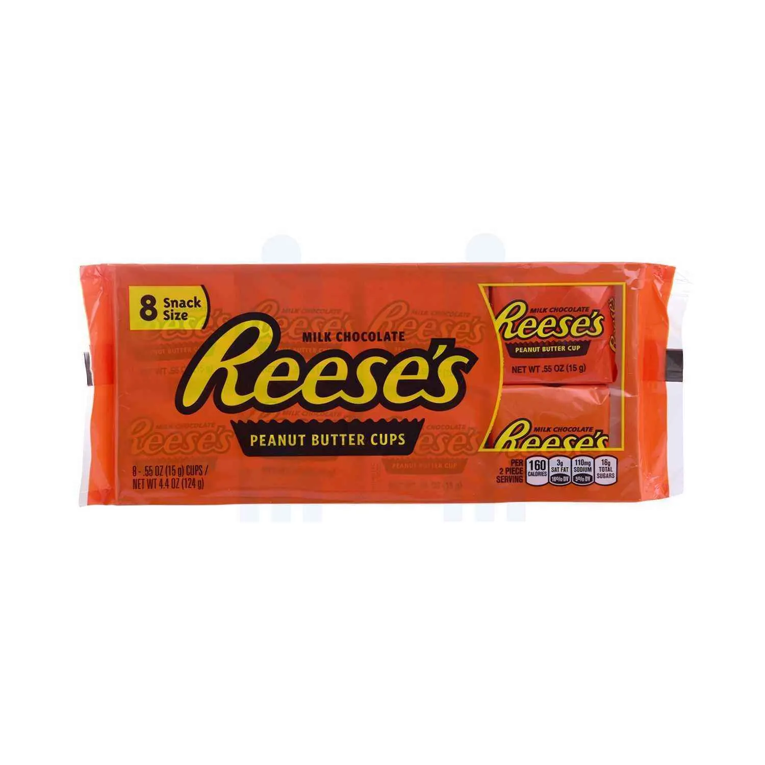 Coupes de chocolat fourré au beurre d'arachide x8 unités 124g - REESE'S