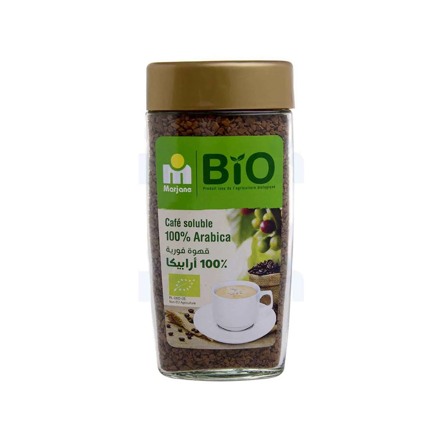 Café soluble lhyophilisé bio 100g - MARJANE