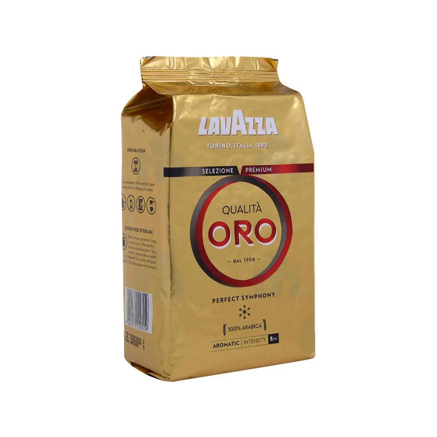 Café en grains Qualita Oro intensité n°5 1kg - LAVAZZA - vue 2