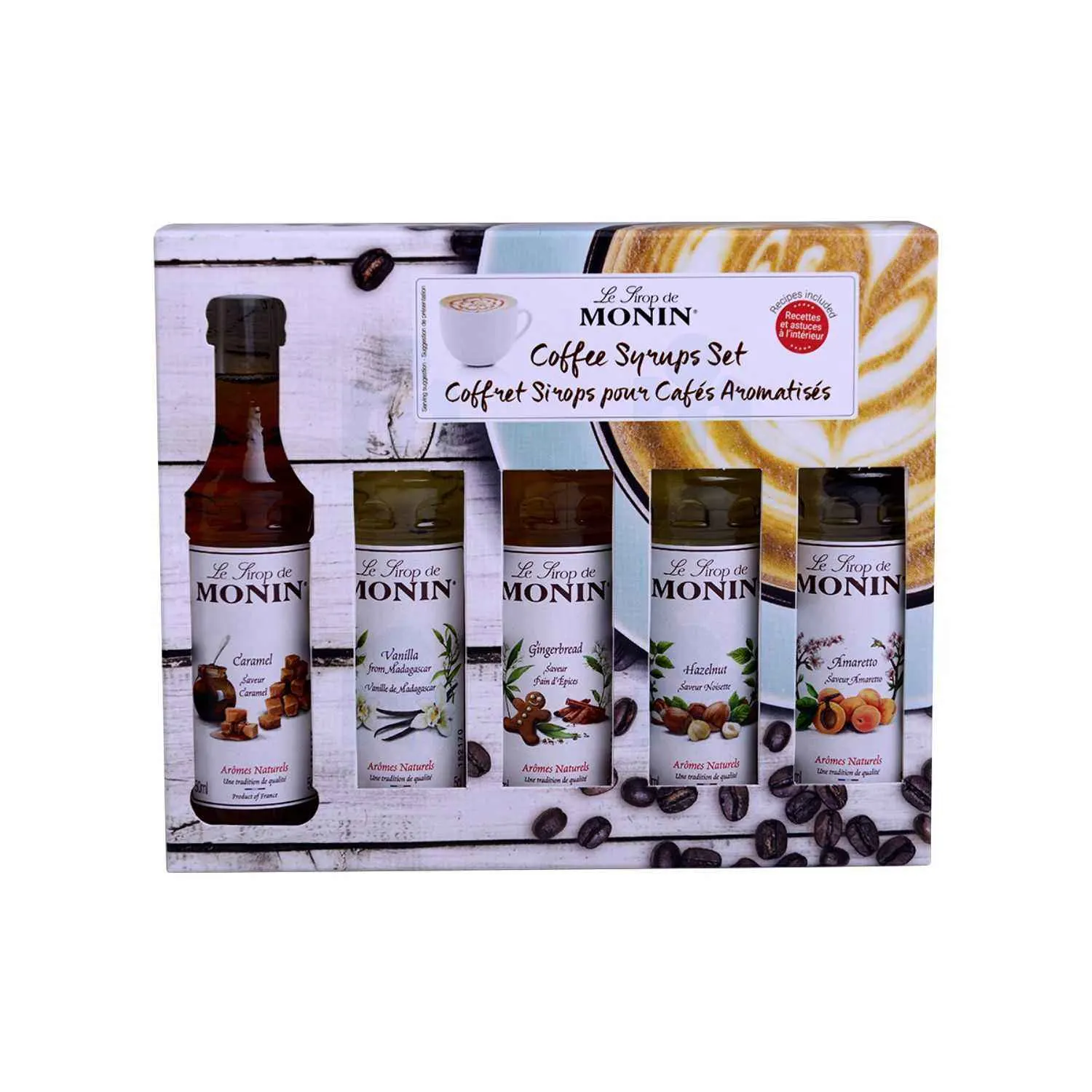 Monin Coffret Sirops pour cafés aromatisés 5x5cl