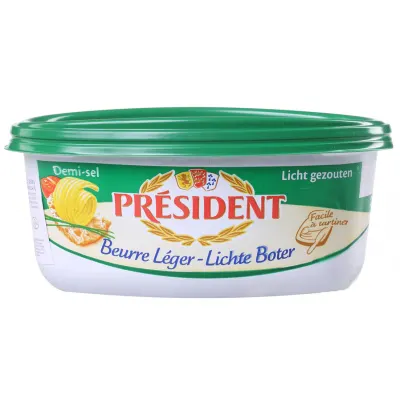 Beurre léger demi sel 250g - PRESIDENT