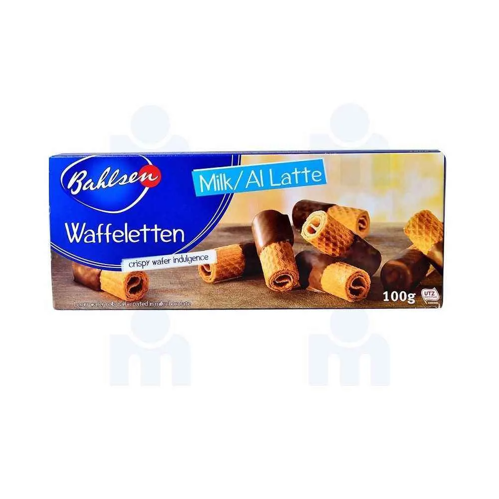 Gaufrettes enrobées au chocolat au lait 100g - BAHLSEN