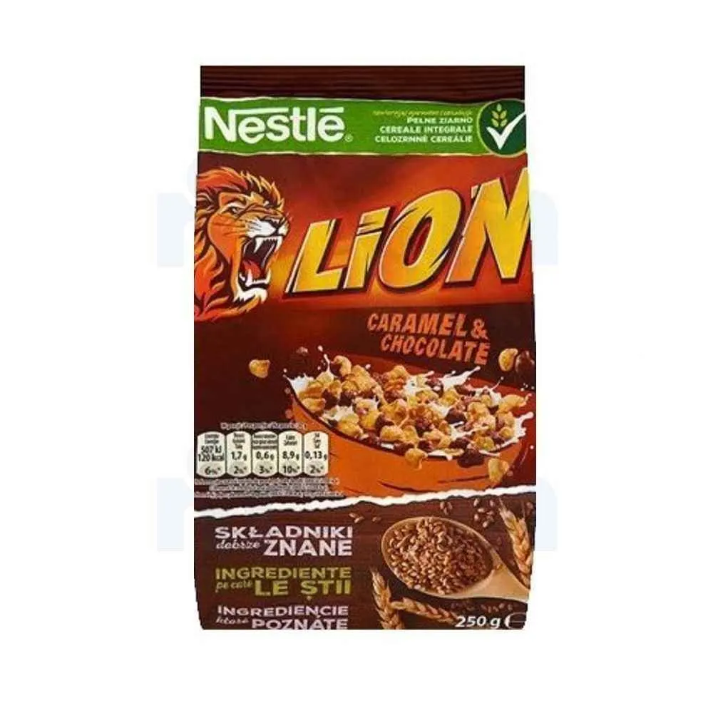 Céréales au caramel et au chocolat 200g - LION