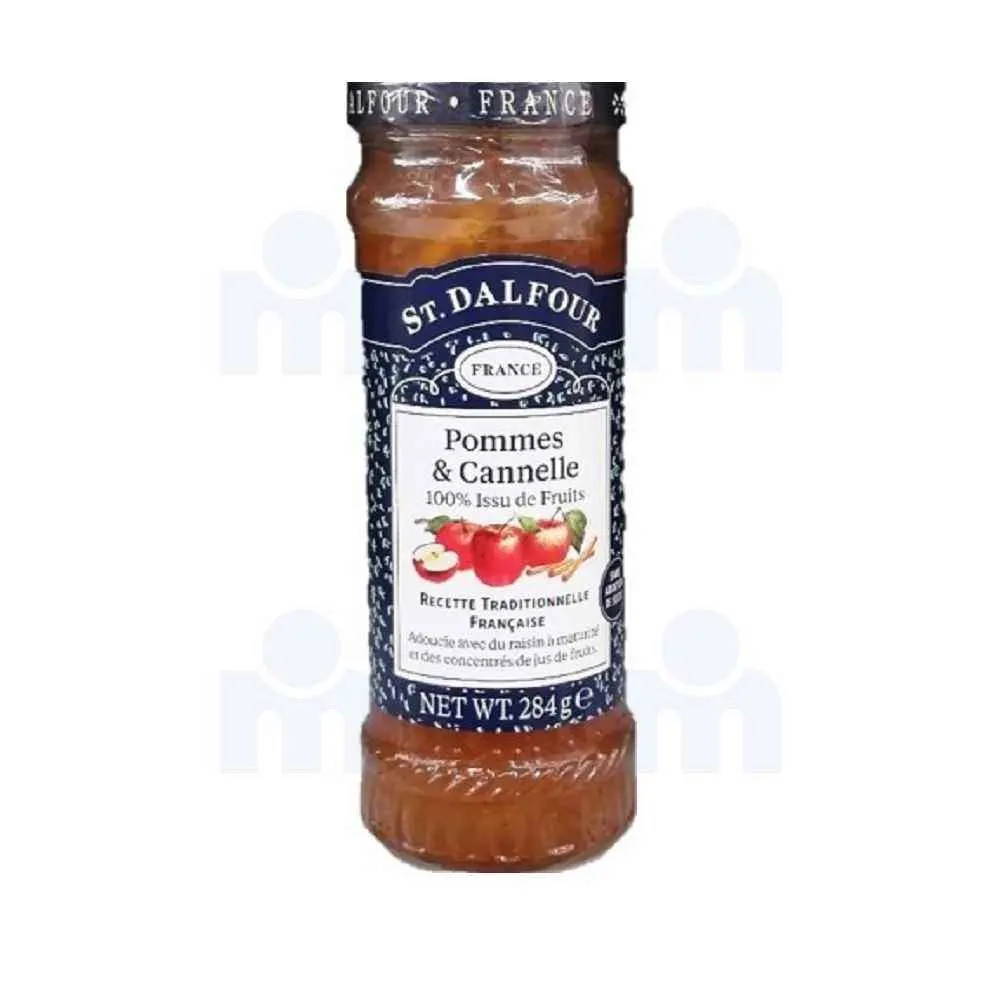 Confiture de pomme et canelle sans sucre ajouté 284g - ST.DALFOUR