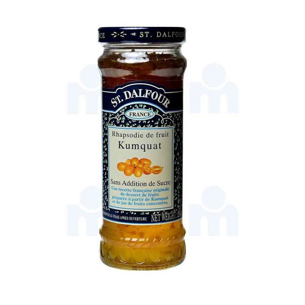 Confiture de kumquat sans sucre ajouté 284g - ST.DALFOUR