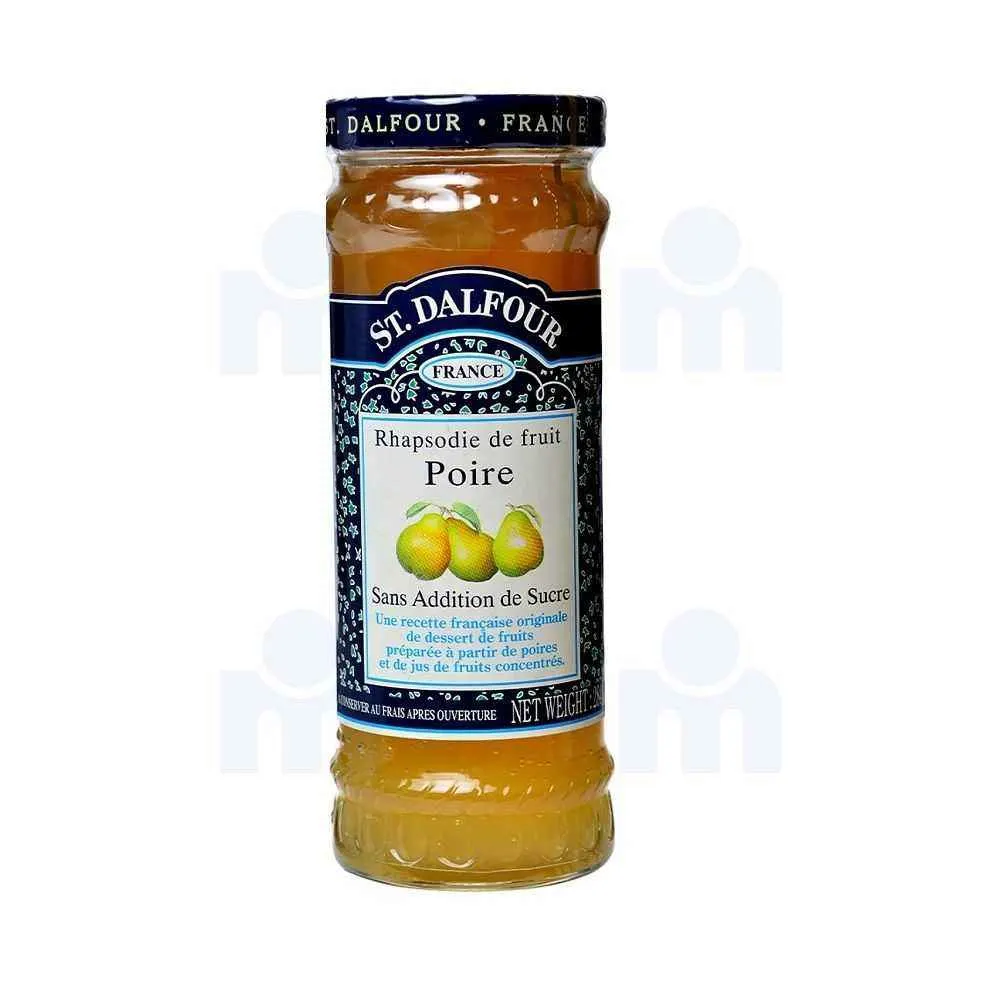 Confiture de poires sans sucre ajouté 284g - ST.DALFOUR