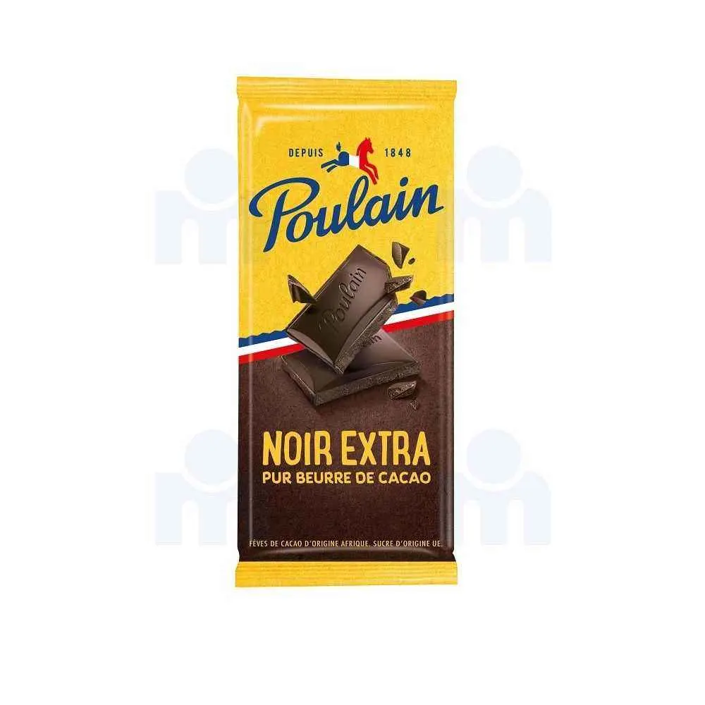 Tablette de chocolat noir extra 100g - POULAIN