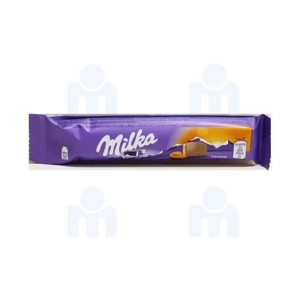 Chocolat au lait Alpin fourré au caramel et crème 22g - MILKA