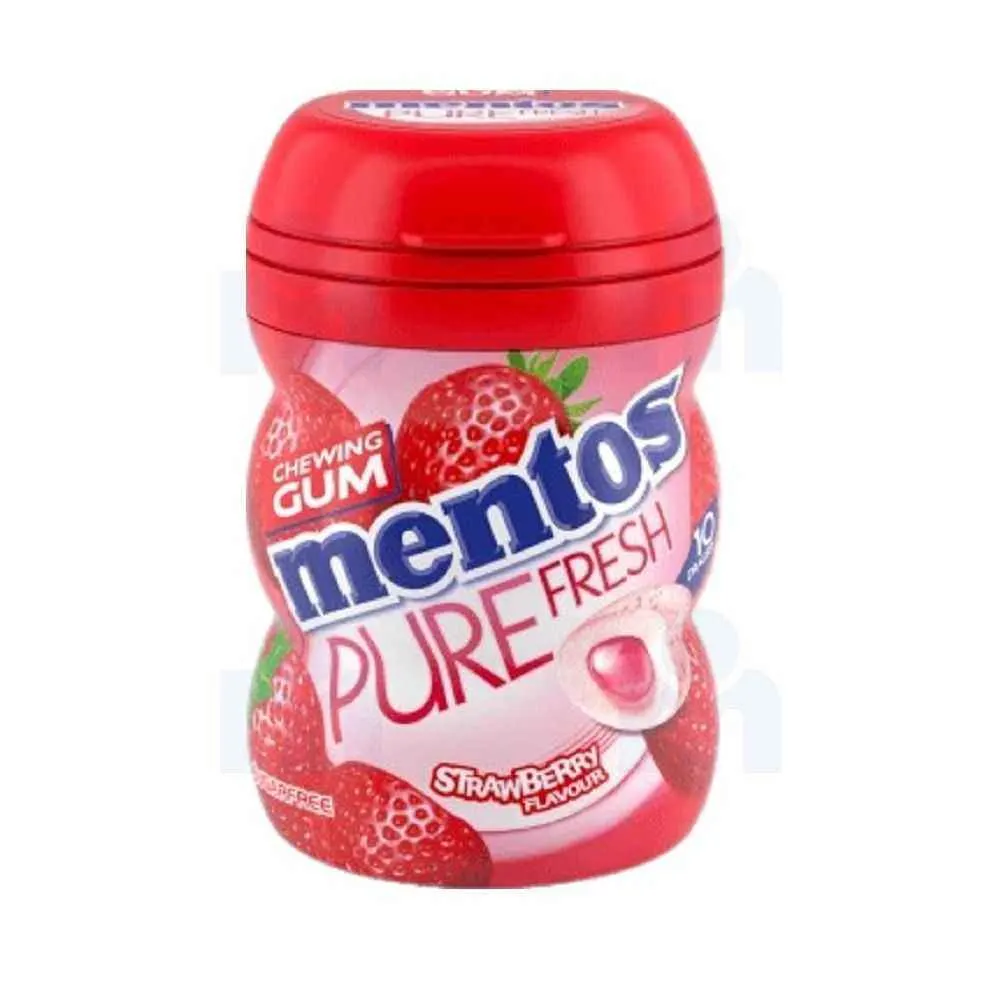 Chewing-gum Sans sucres saveur Fraise Pure Fresh 87,5g - MENTOS