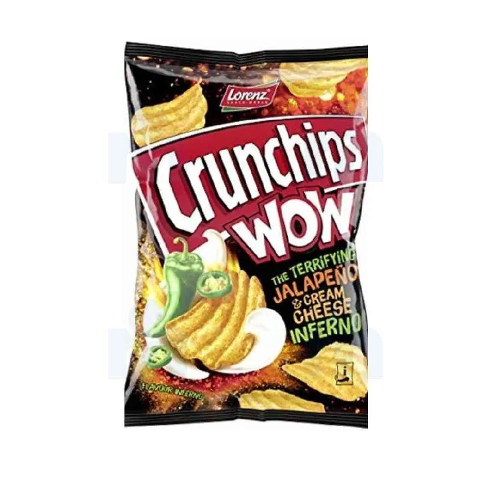 Crunchips WOW Jalapeno & Cream Cheese 80g - LORENZ