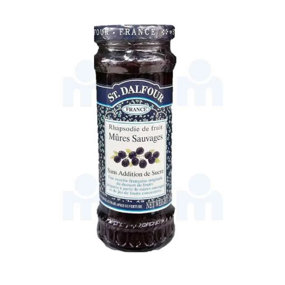 Confiture de mûres sans sucre ajouté 284g - ST.DALFOUR