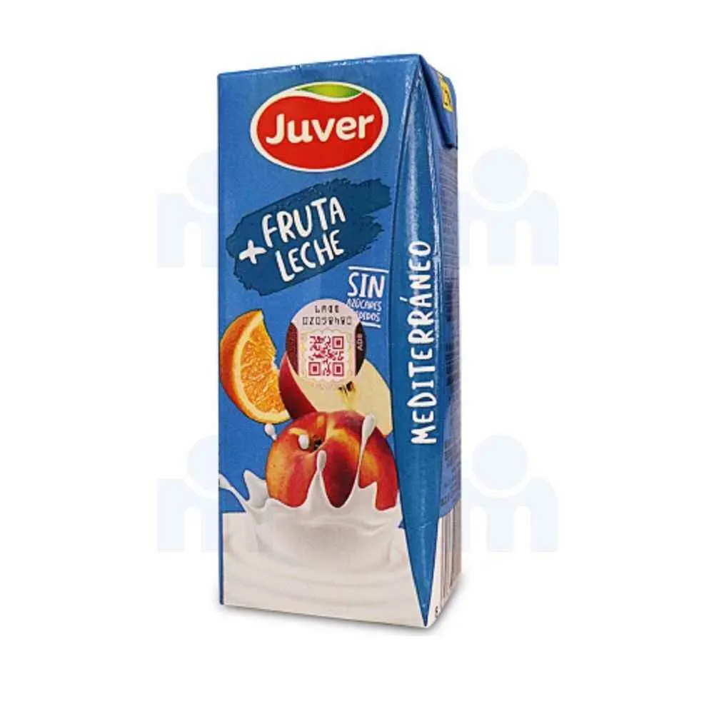 Juver Jus lait aux fruits méditerraneen sans sucres ajoutés 20cl