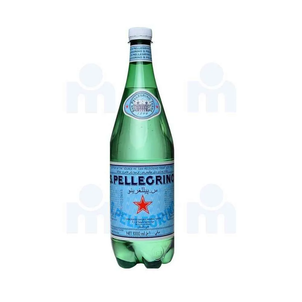 San pellegrino Eau minérale gazeuse bouteille en plastique 1L