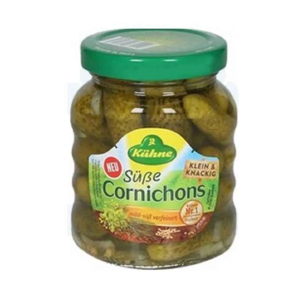 Cornichons sucrés petits et croquants 180g - KÜHNE