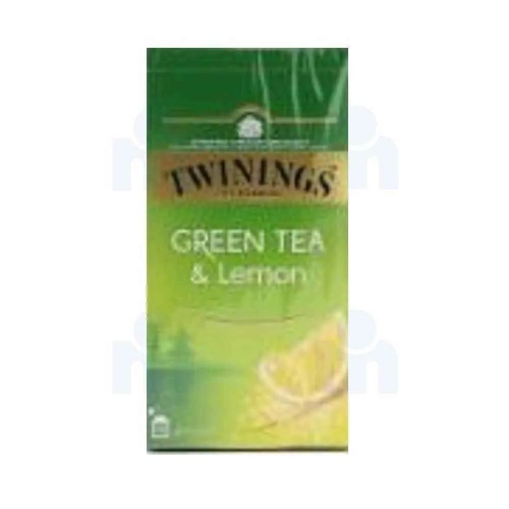 Thé vert et citron x25 sachets - TWININGS