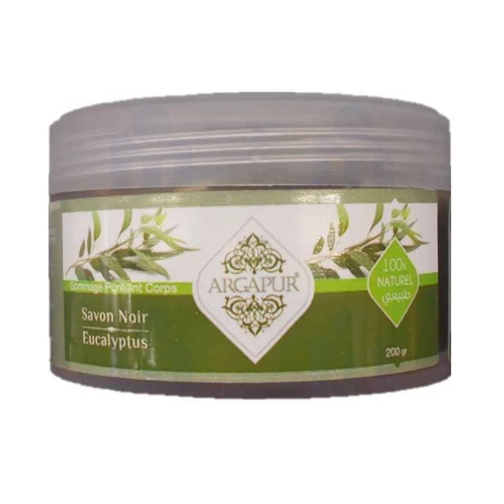 Savon noir à l'eucalyptus 200g - ARGAPUR