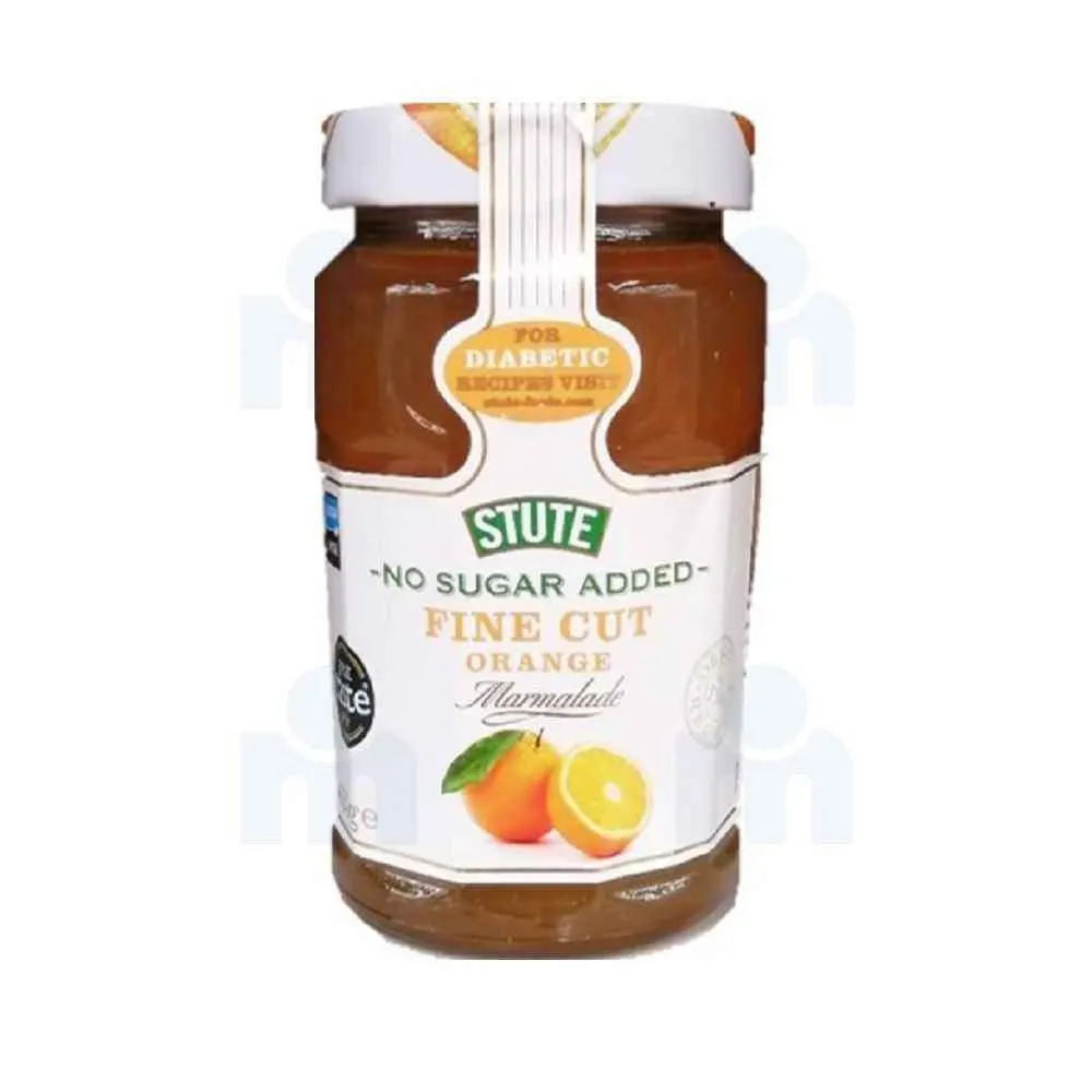 Confiture d oranges coupées fines sans sucre ajouté pour diabétique 430g - STUTE