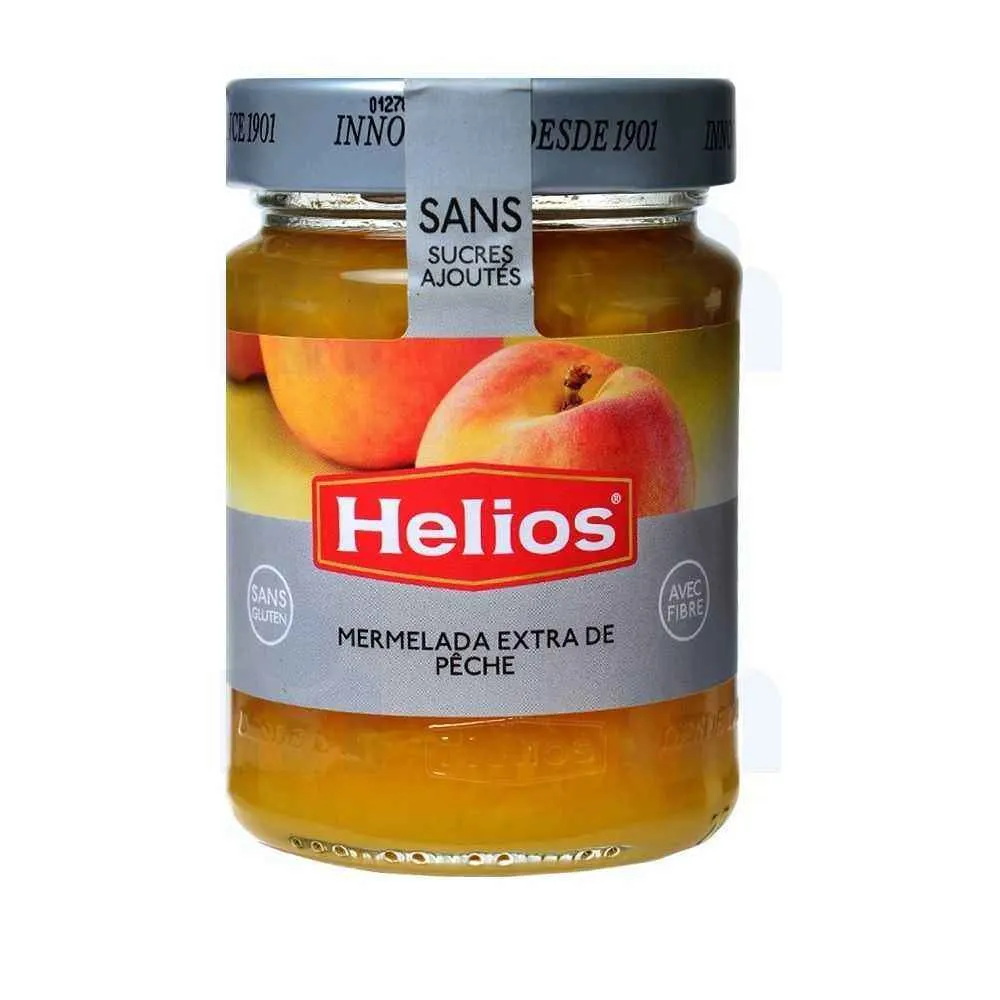 Confiture extra d'abricots 65% fruit sans sucre ajouté 280g - HELIOS