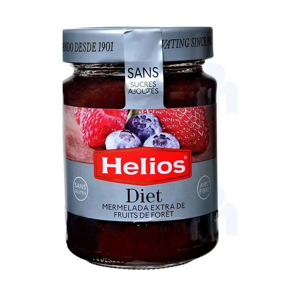 Confiture extra de fruits de forêt sans sucre ajouté 340g - HELIOS