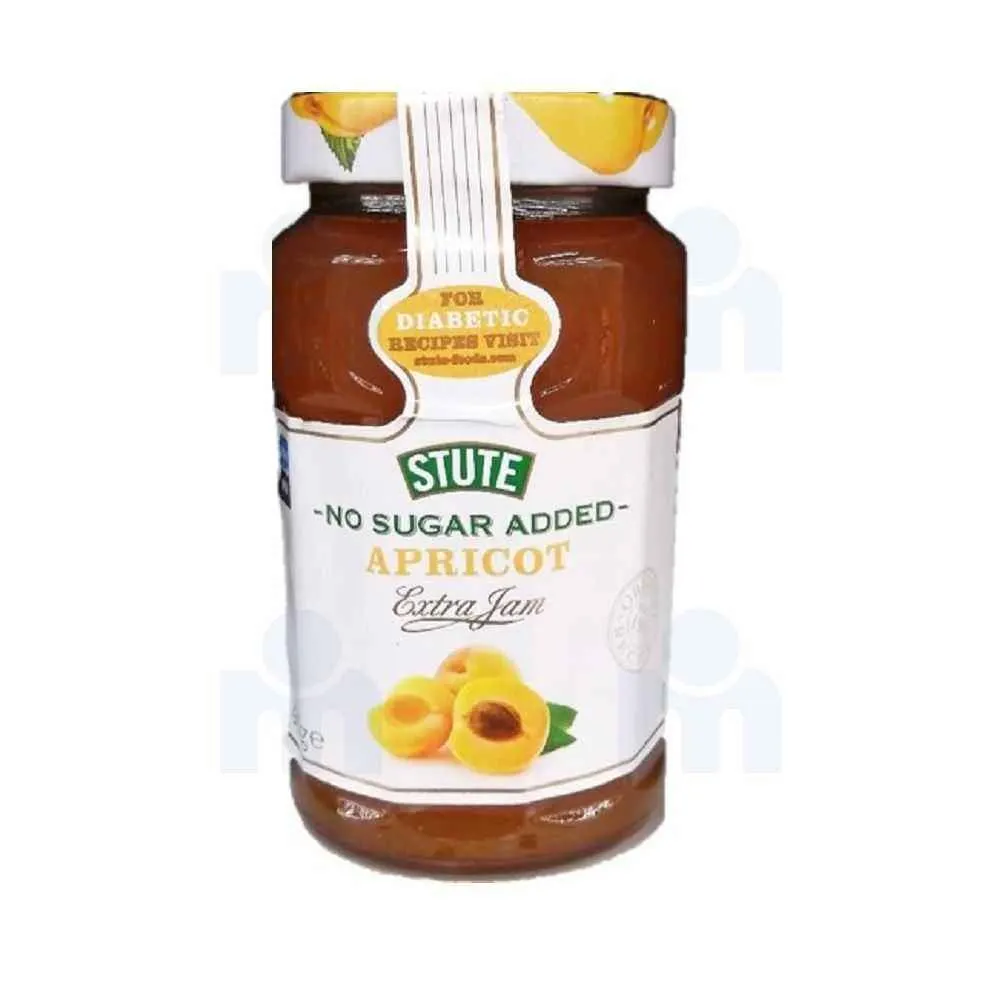 Confiture extra d'abricots pour diabétiques sans sucre ajouté 430g -STUTE